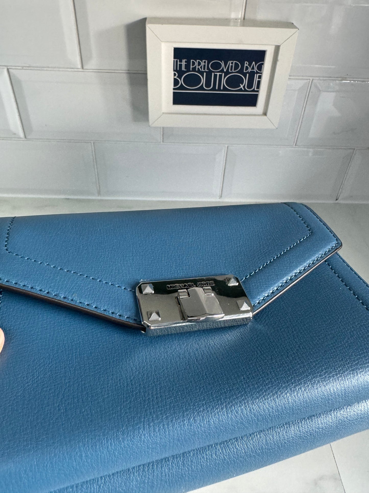 Michael Kors Kinsley WOC - Denim Blue