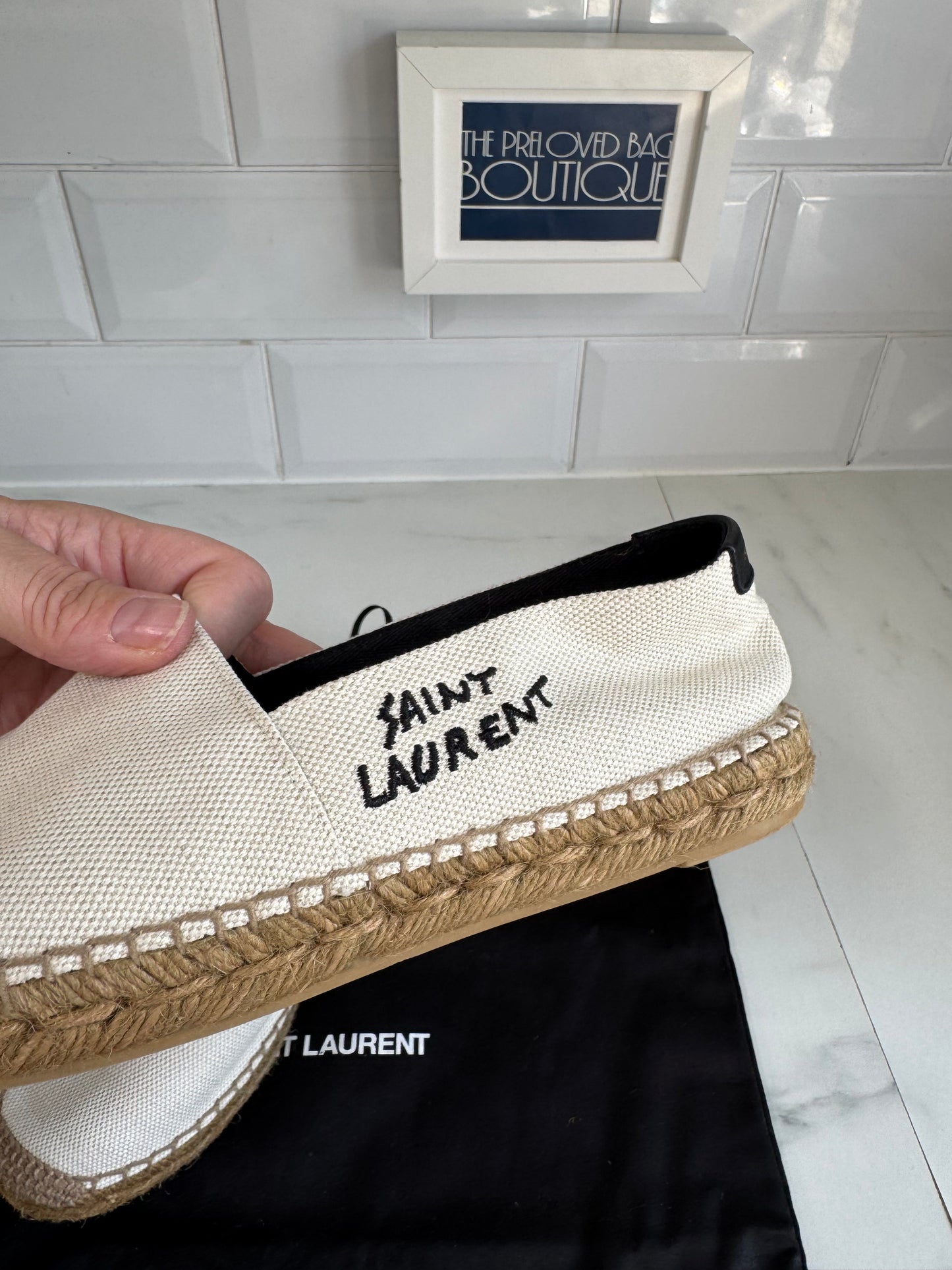 Saint Laurent Espadrilles (2) - Cream