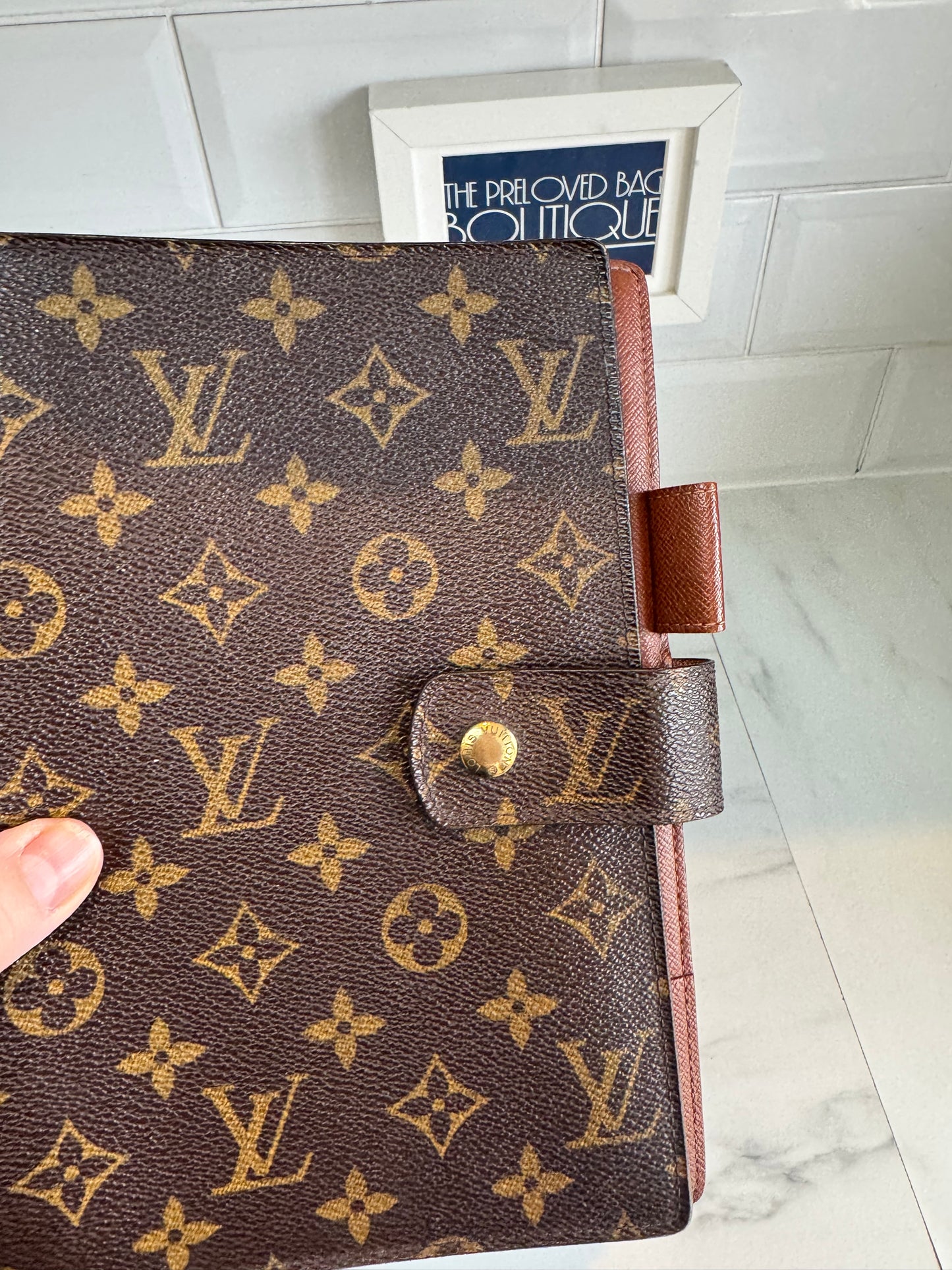 Louis Vuitton Large Ring Agenda Cover - Monogram Brown