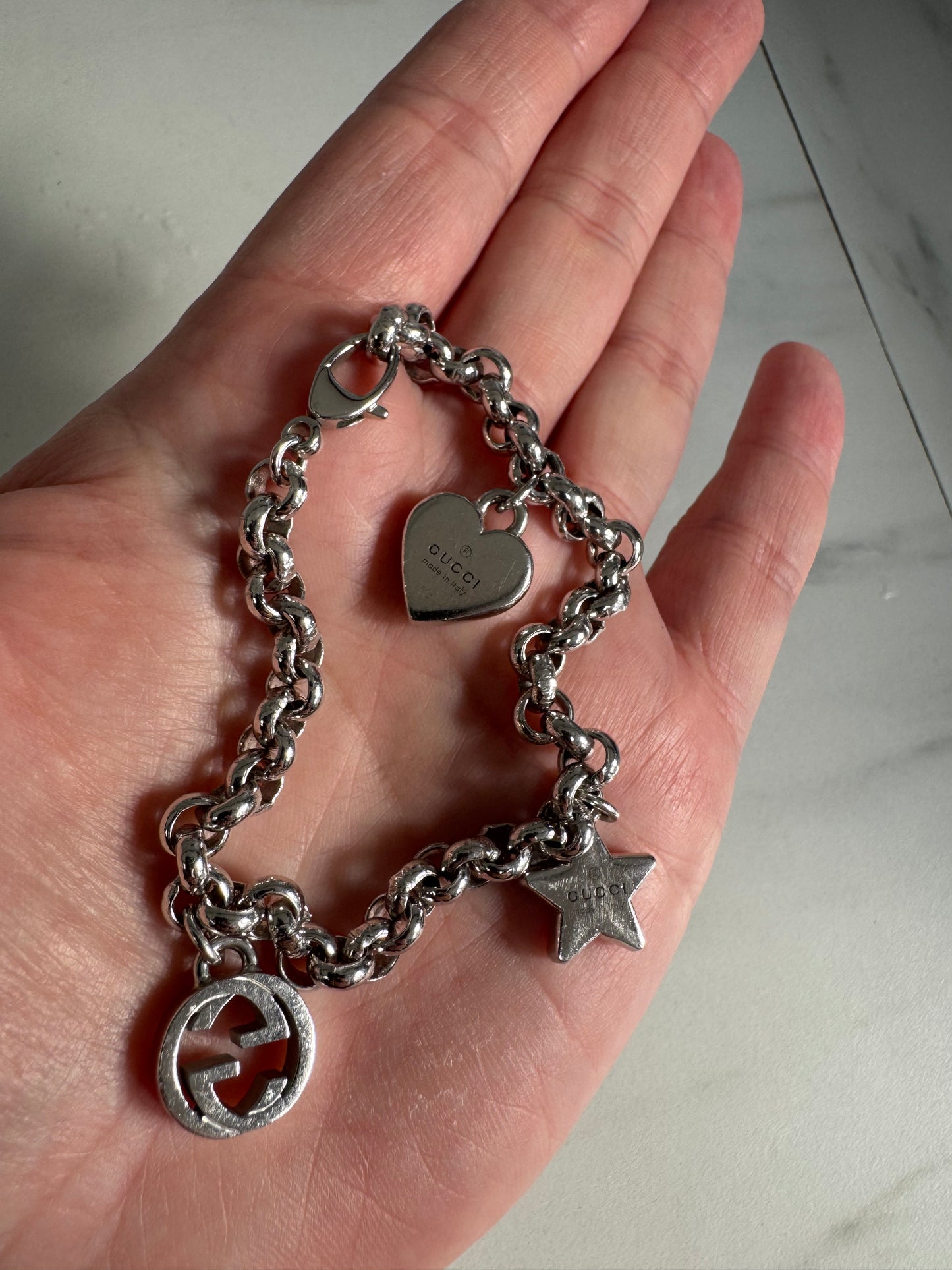 Gucci Charm Bracelet - Silver