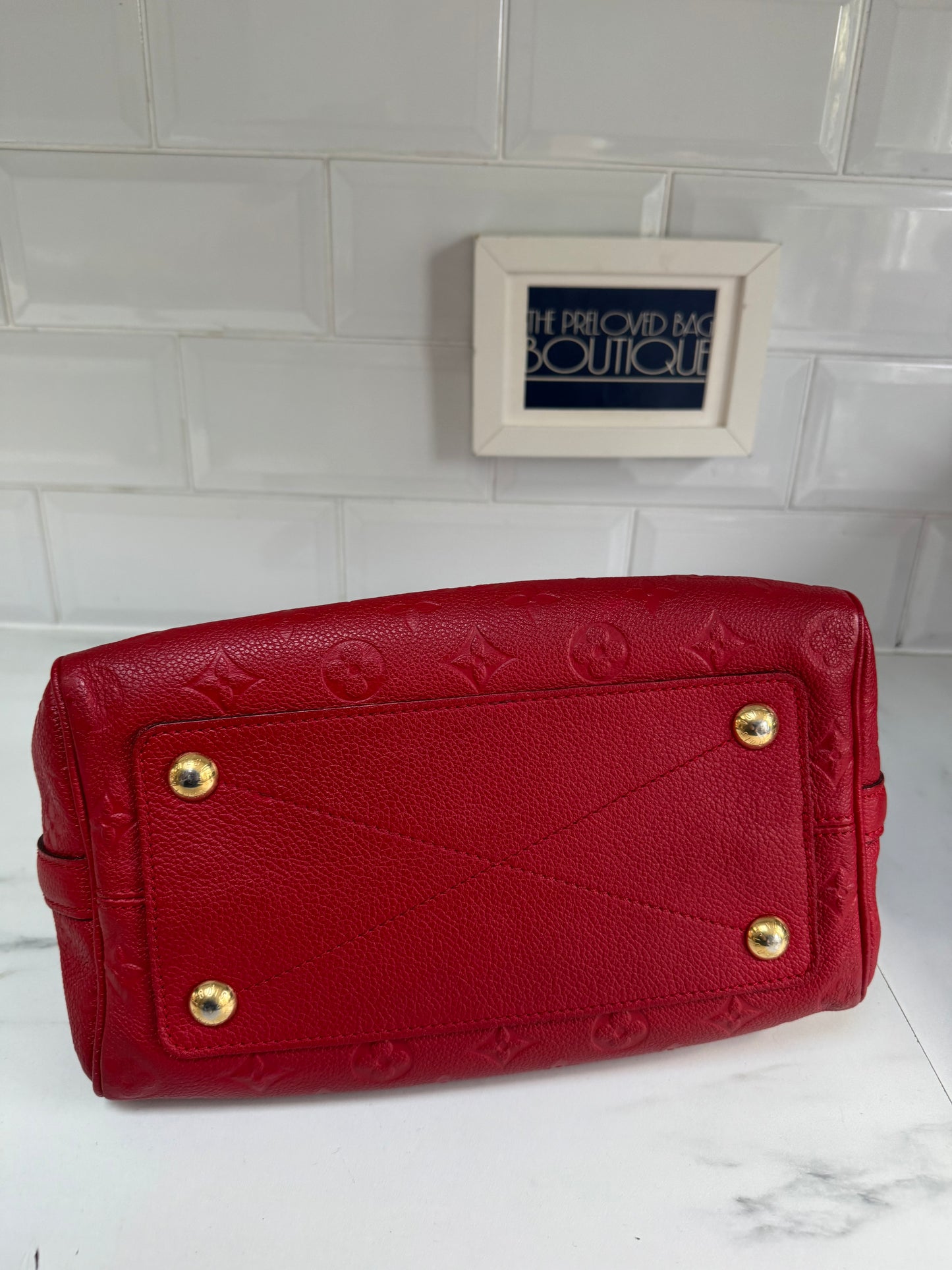 Louis Vuitton Speedy 25 Bandouliere - Red Emperiente