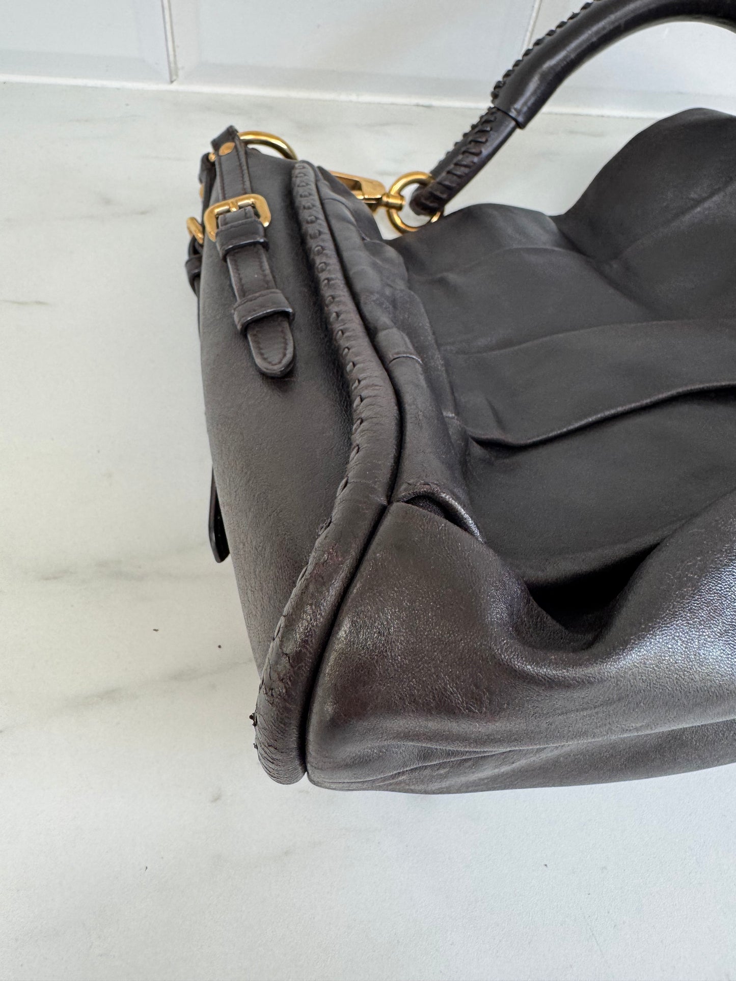 Christian Dior Libertine Hobo - Chocolate Brown