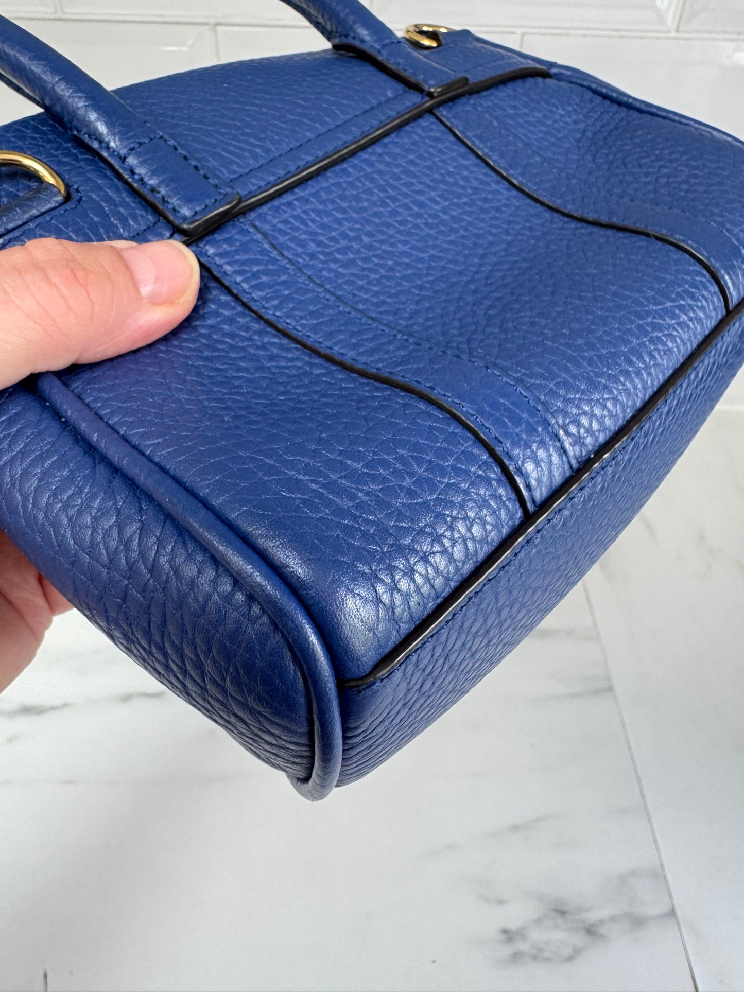 Mulberry Mini Bayswater - Pigment Blue
