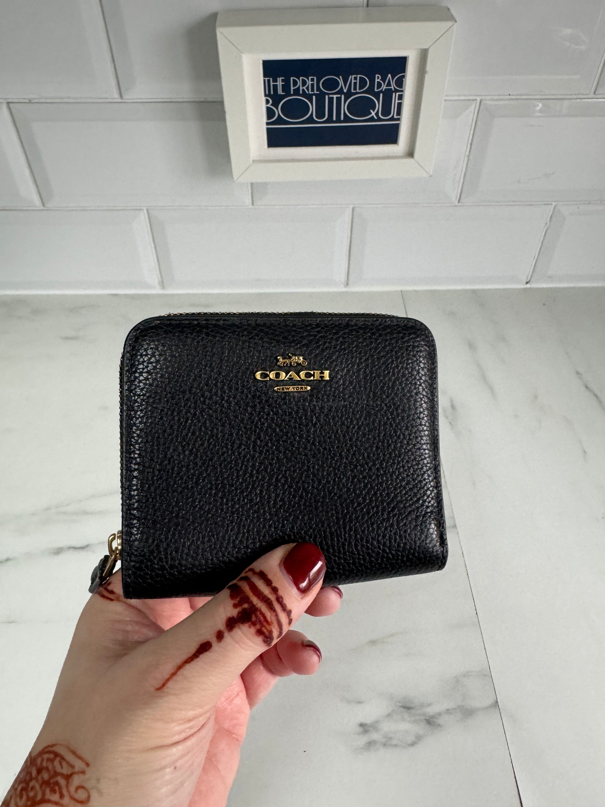Coach deals wallet cheap