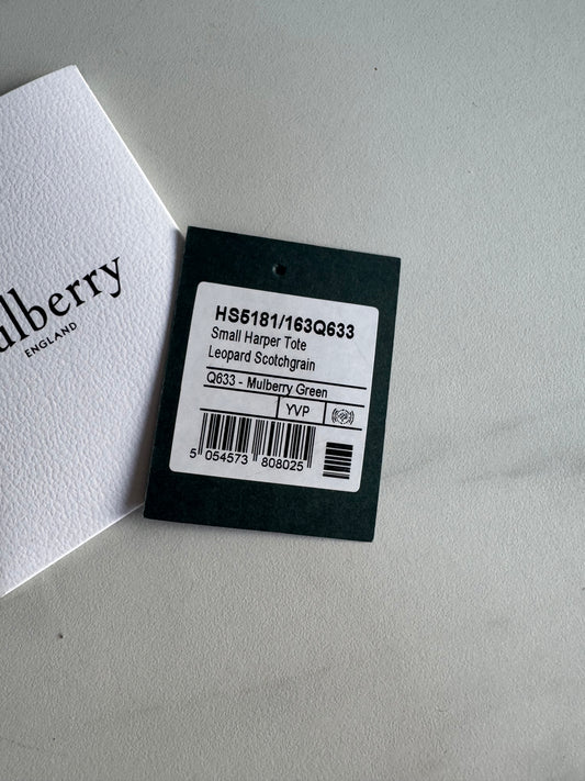 Mulberry Small Harper Tote - Black, Grey, Green