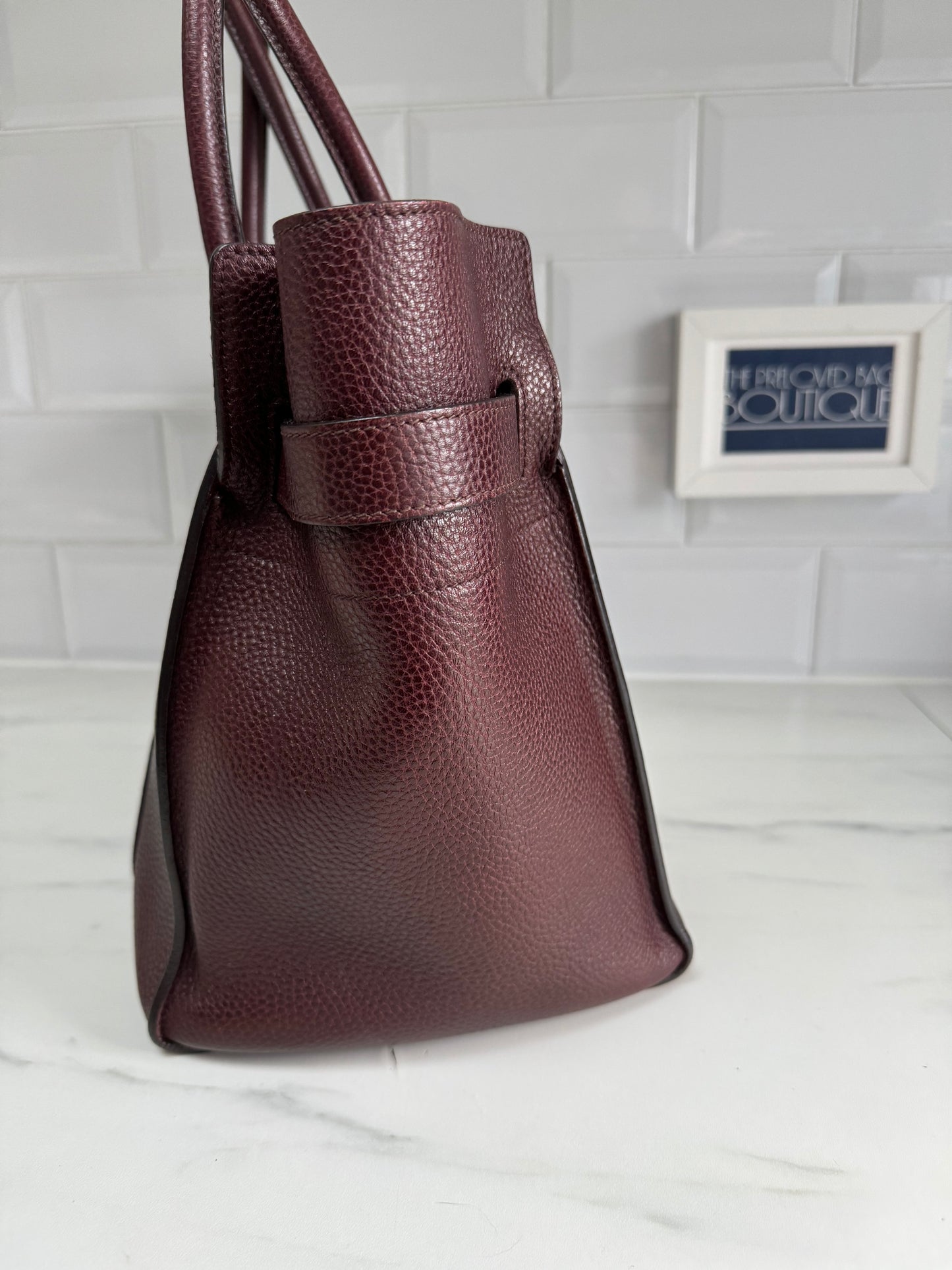 Mulberry Large Zipped Bayswater - Oxblood