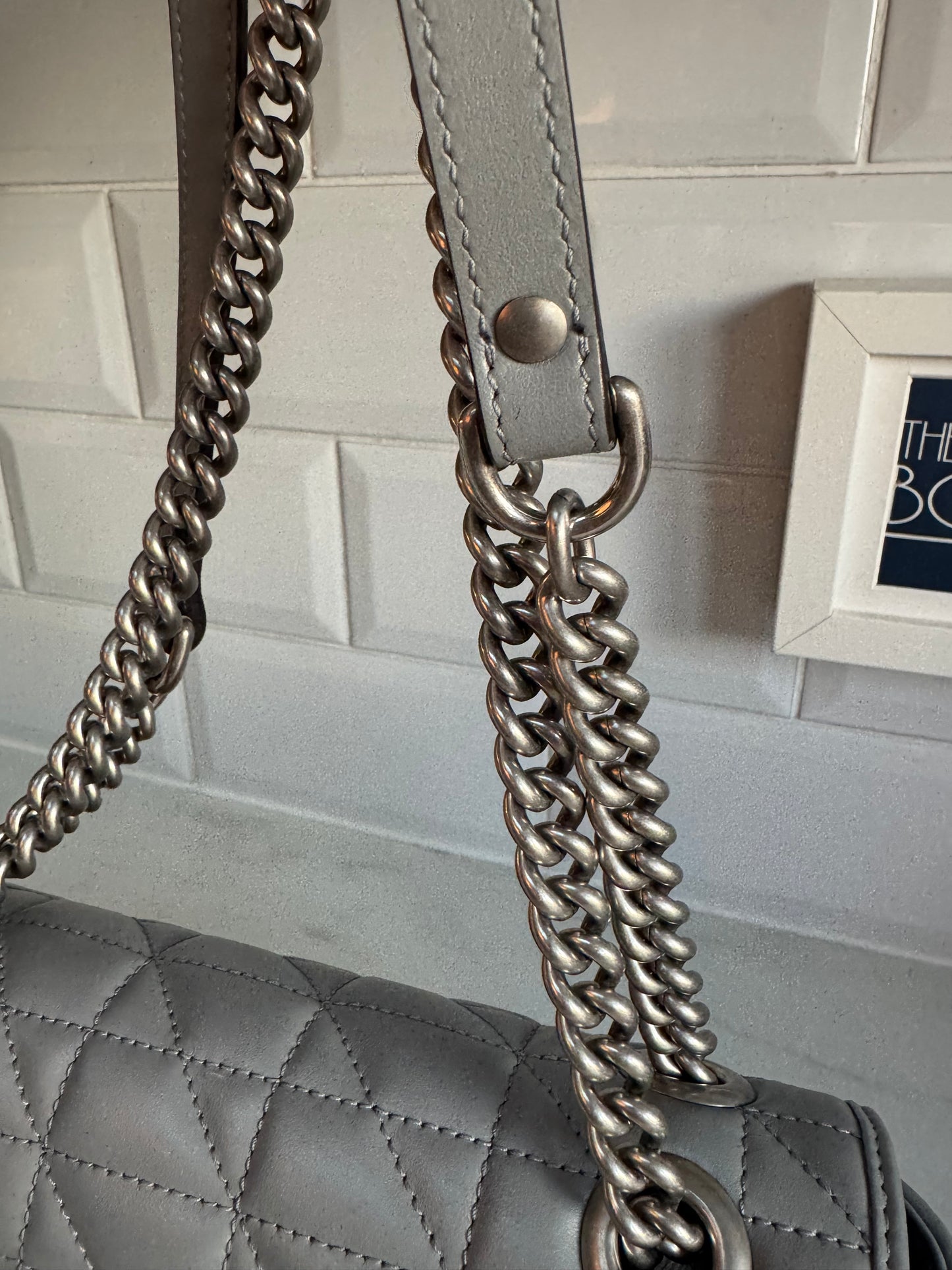 Gucci GG Marmont Shoulder Bag - Grey