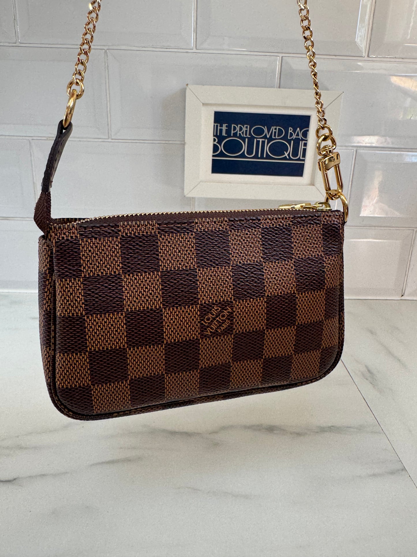 Louis Vuitton Mini Pochette Accessories - Damier Ebene
