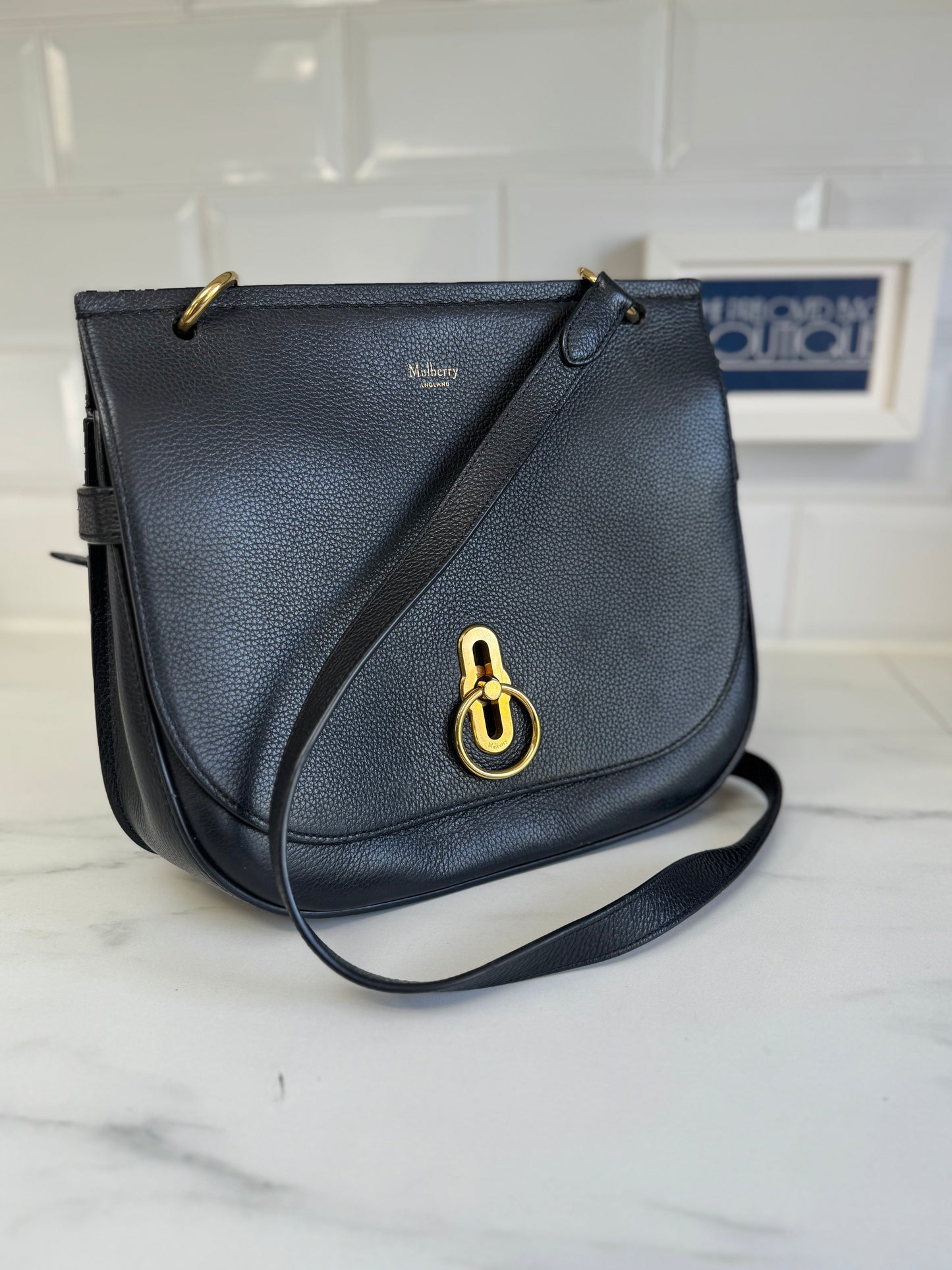 Mulberry Large Amberley - Black