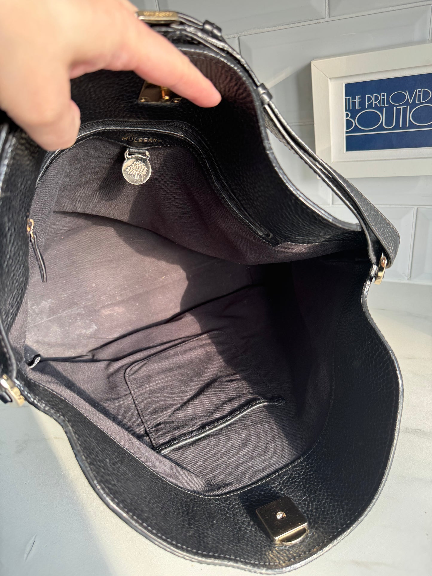Mulberry Tessie Hobo (2) - Black