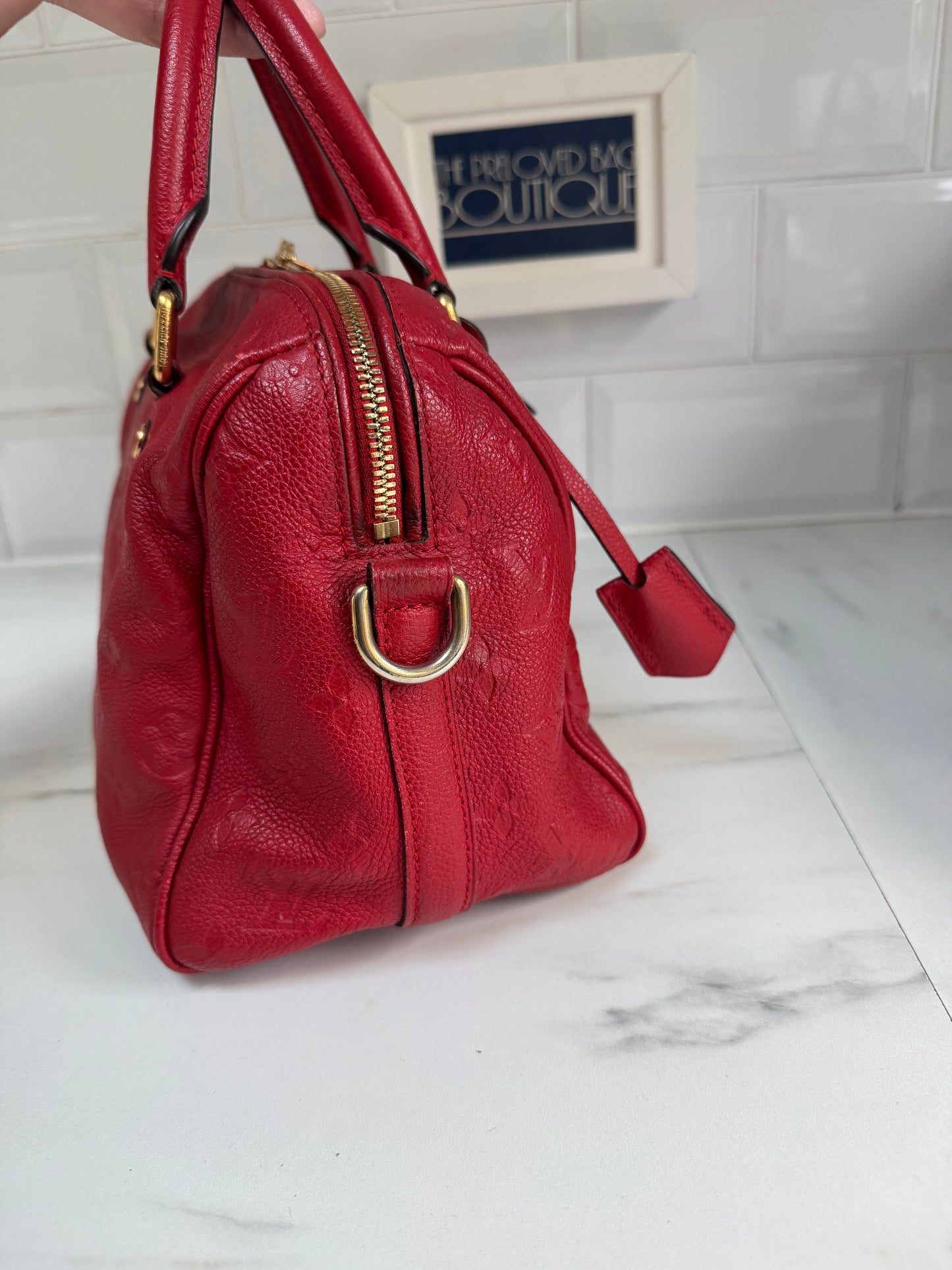 Louis Vuitton Speedy 25 Bandouliere - Red Emperiente