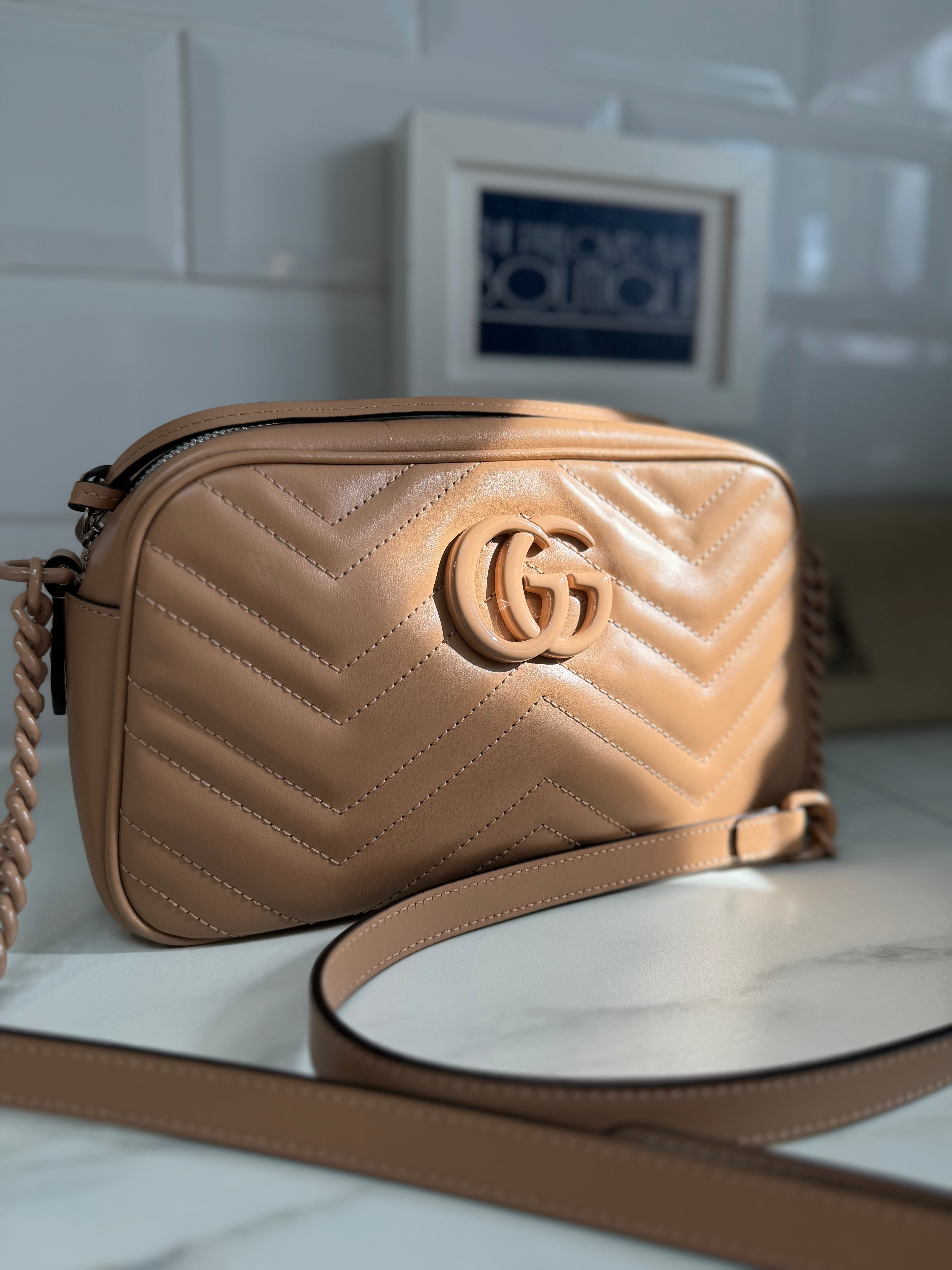 Gucci marmont beige bag sale