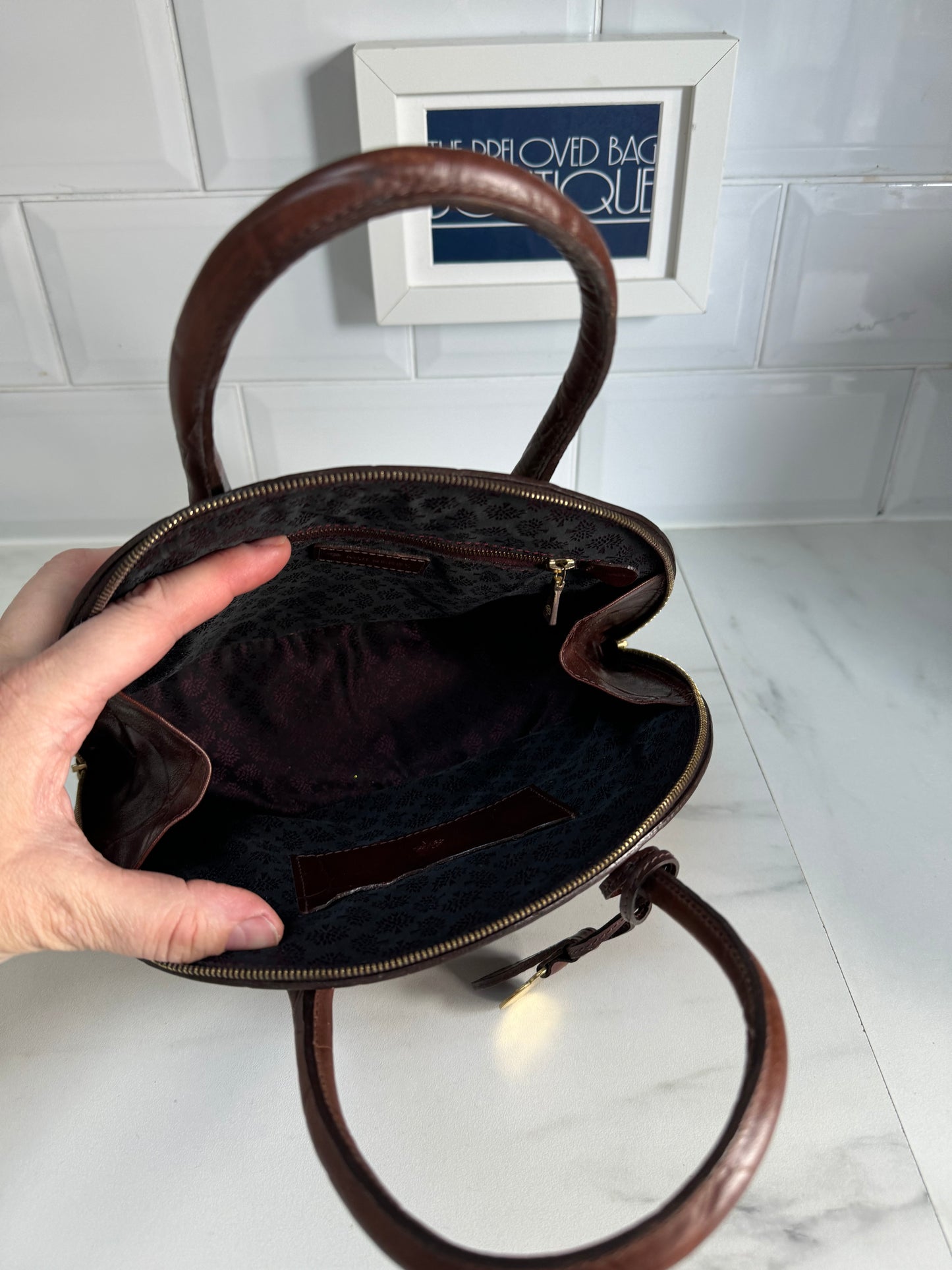 Mulberry Vintage Edbury - Chocolate Brown