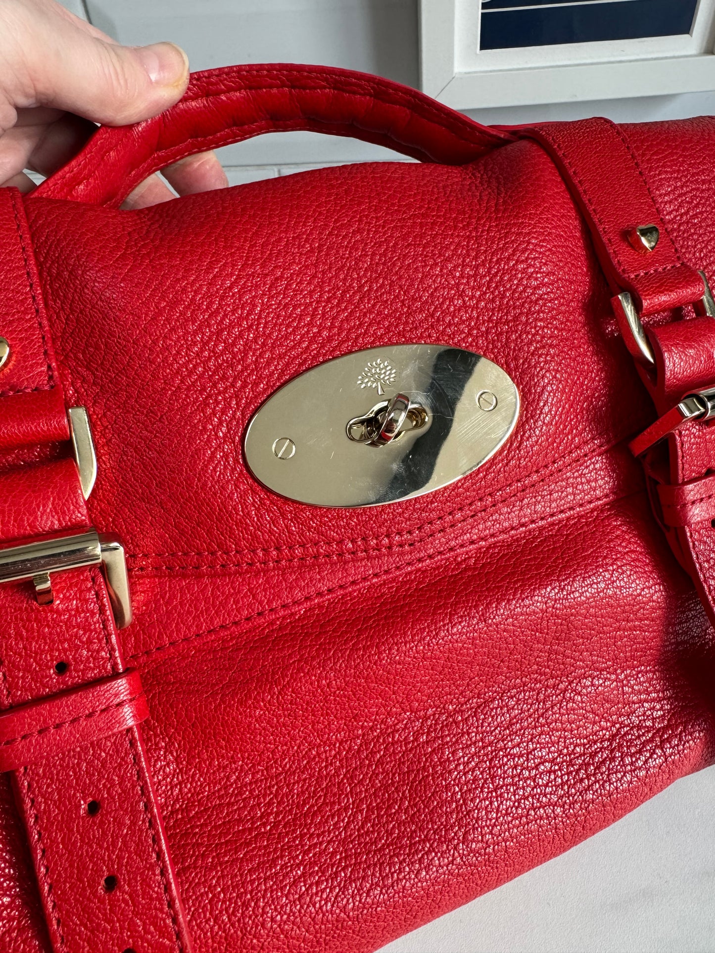 Mulberry Limited Edition “Valentines” Alexa - Red