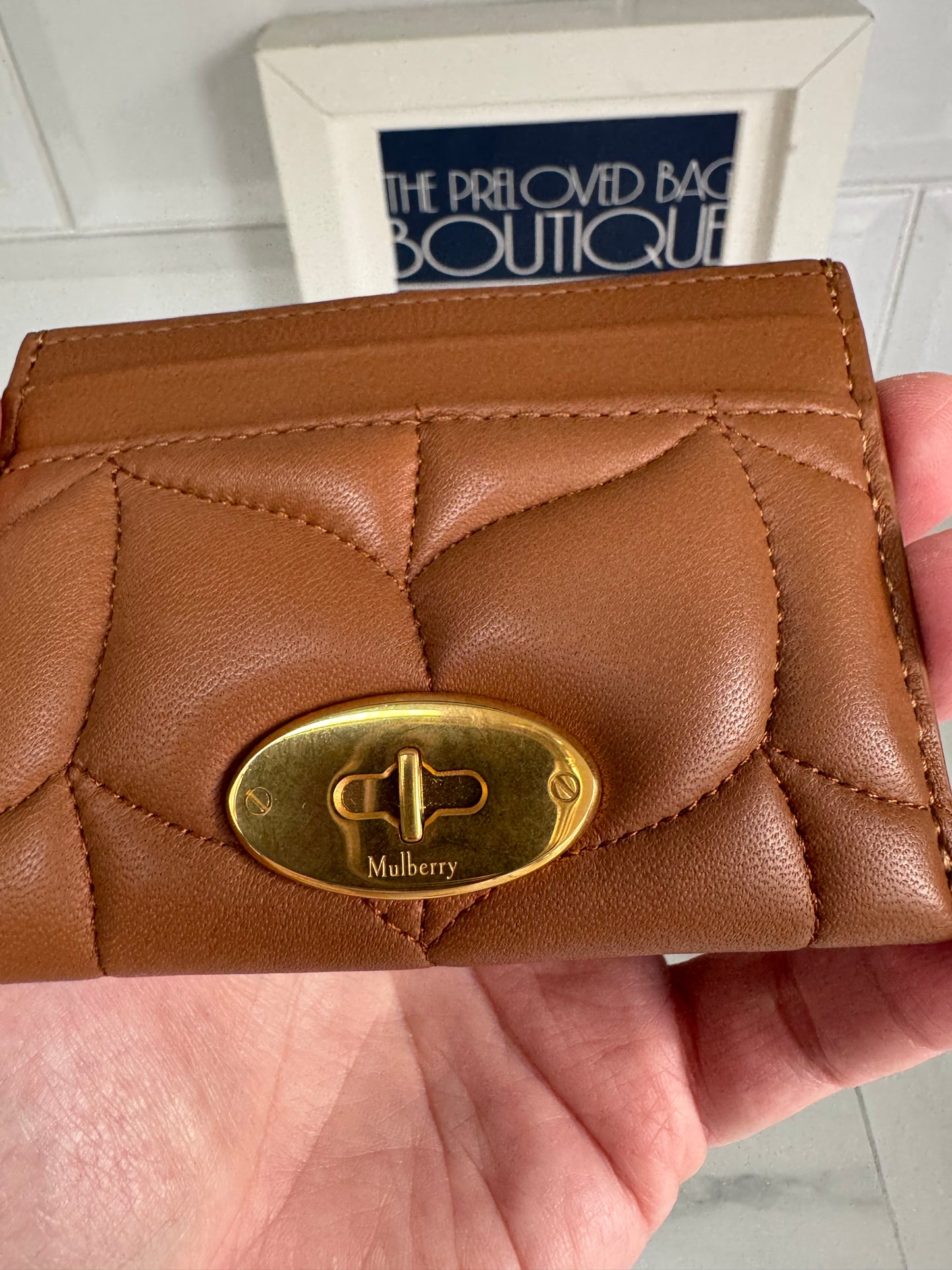 Mulberry Softie Card Holder - Tobacco