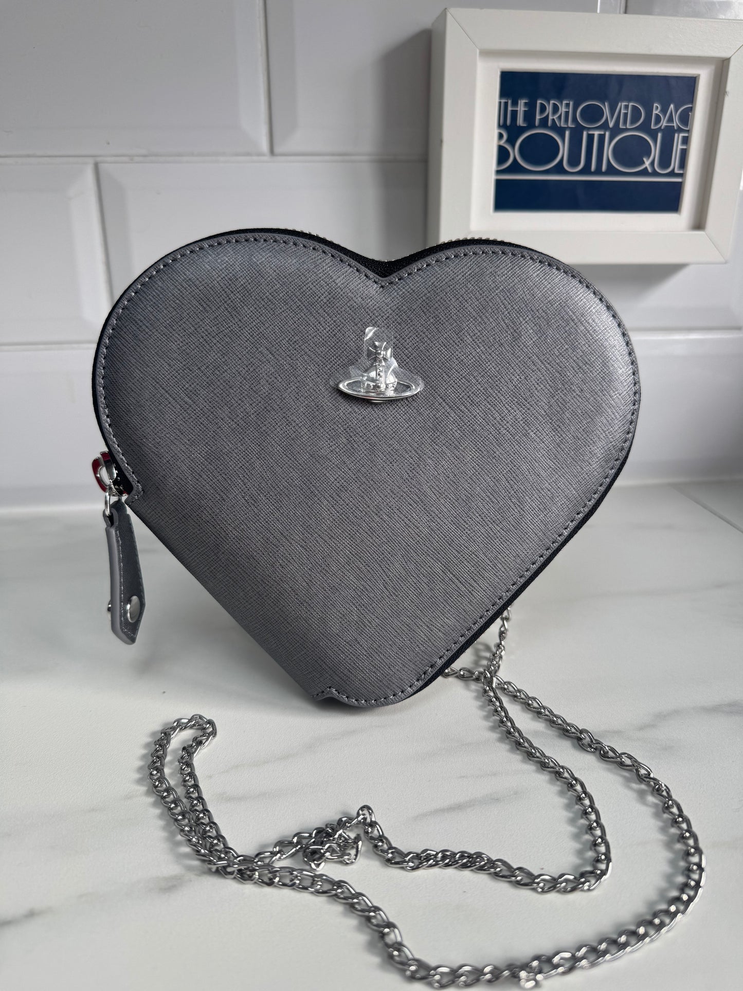 Vivienne Westwood Heart Bag - Anthracite Grey