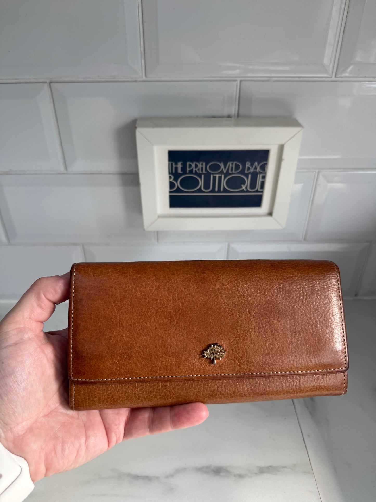 Mulberry Continental Tree Wallet - Oak