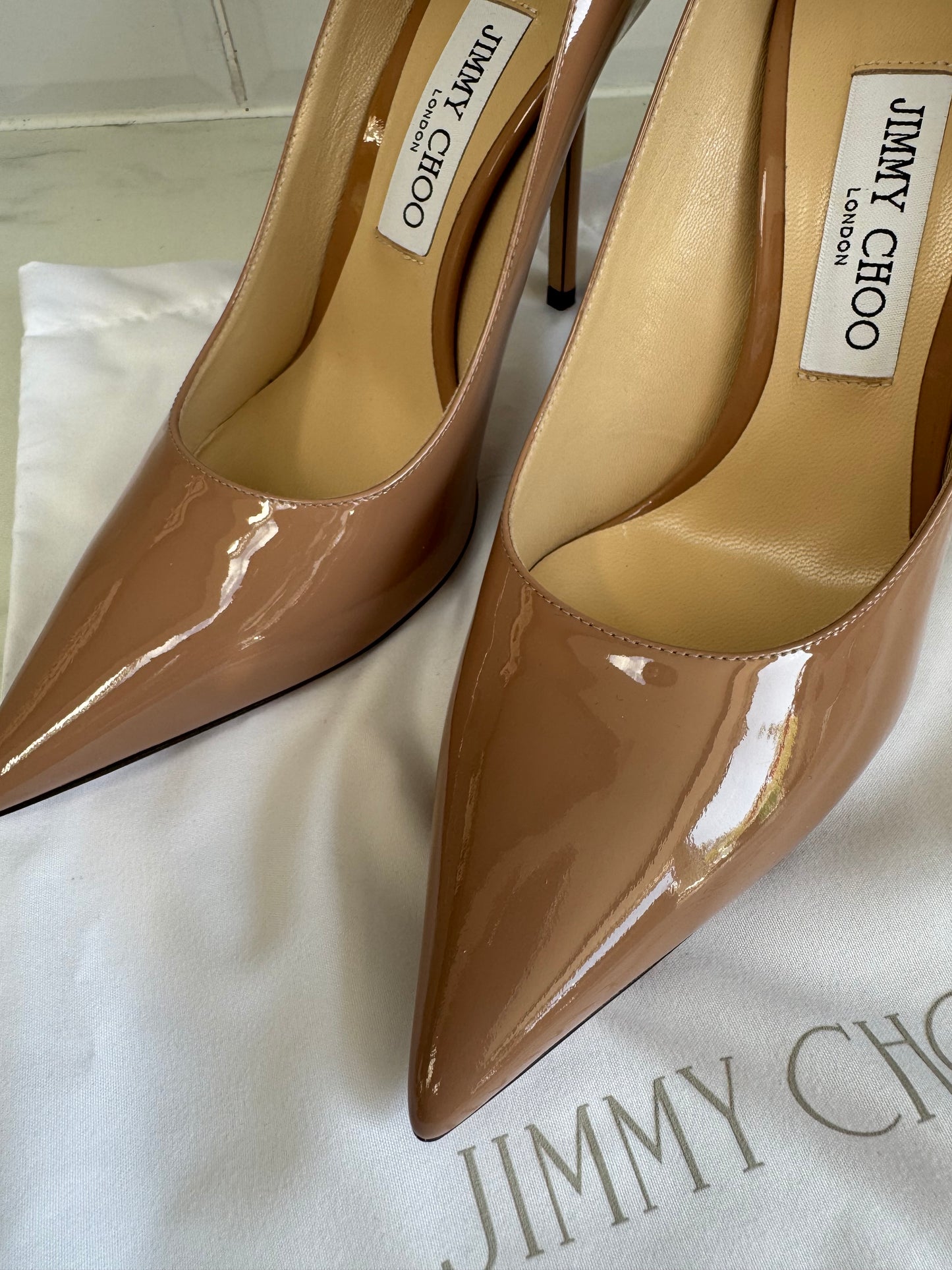 Jimmy Choo Love 100  Heels - Ballet Pink