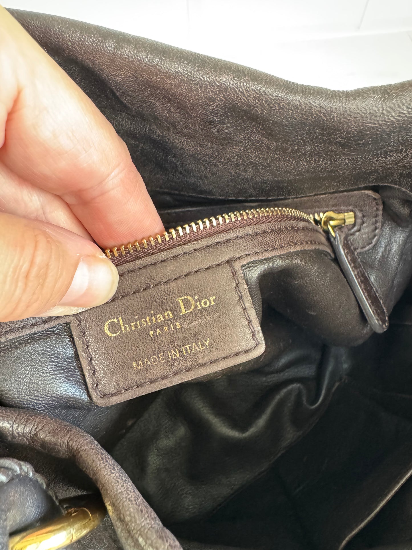 Christian Dior Libertine Hobo - Chocolate Brown