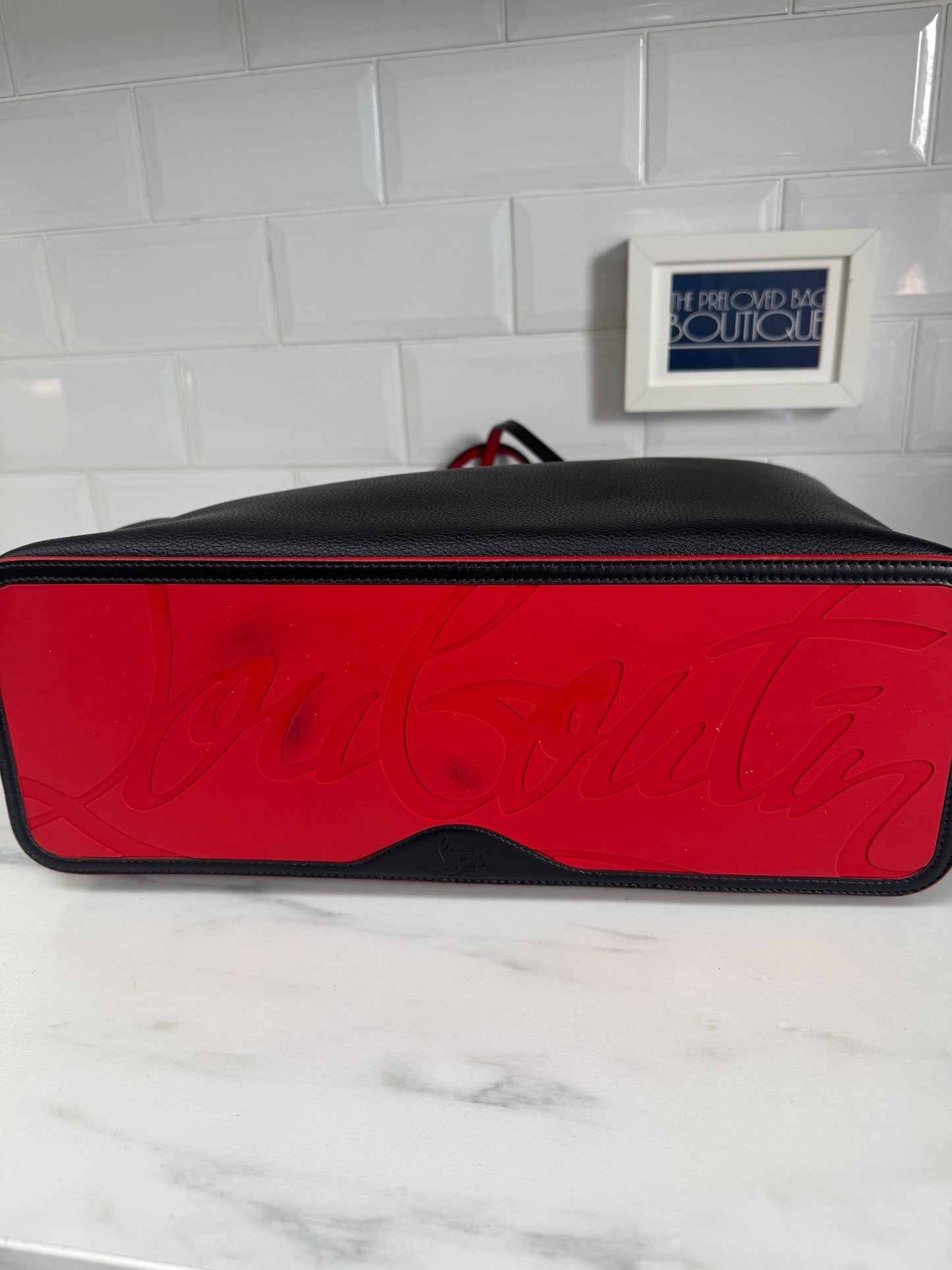 Christian Louboutin Cabata Tote - Black and Red