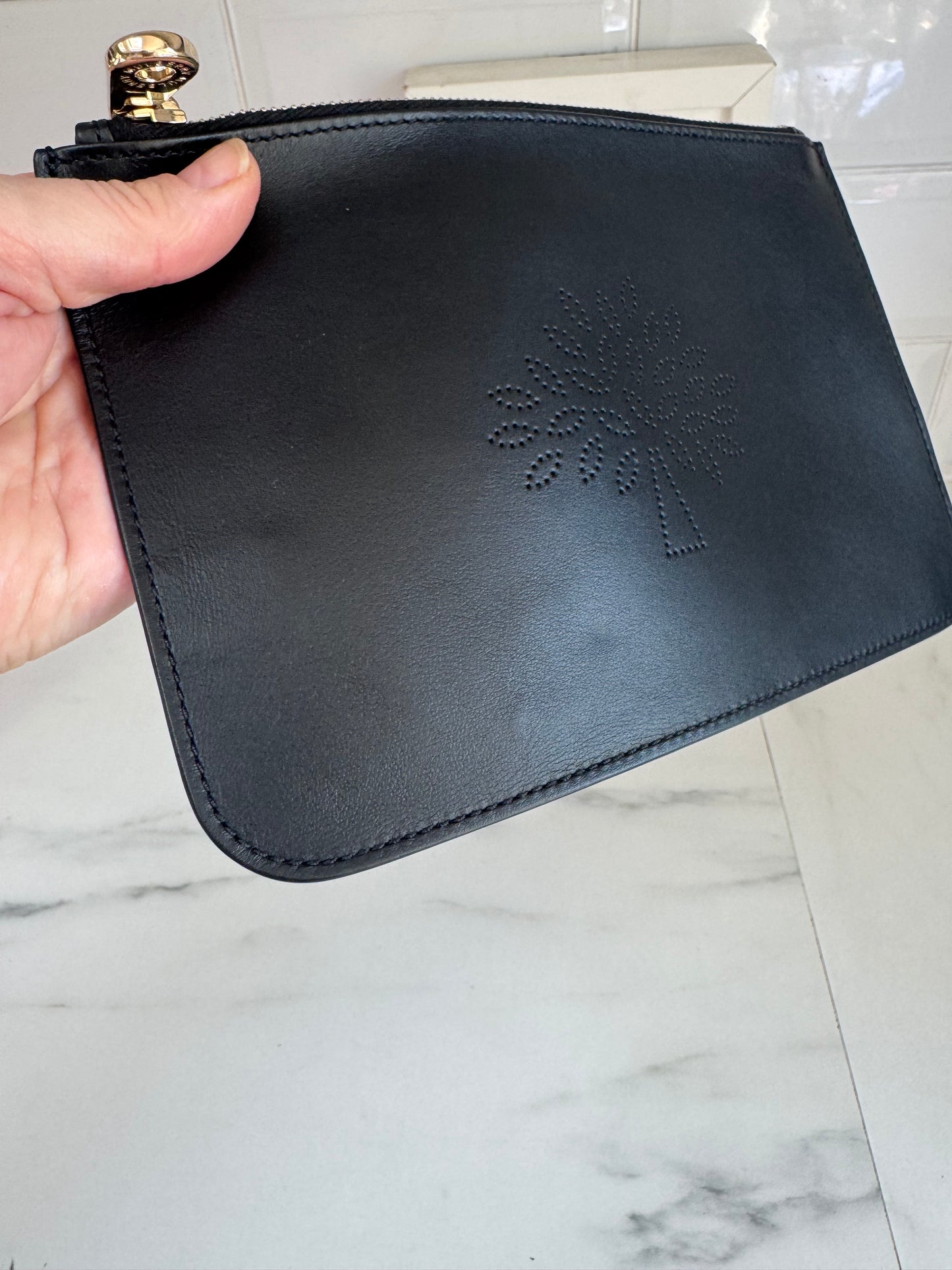 Mulberry Blossom Pouch - Black