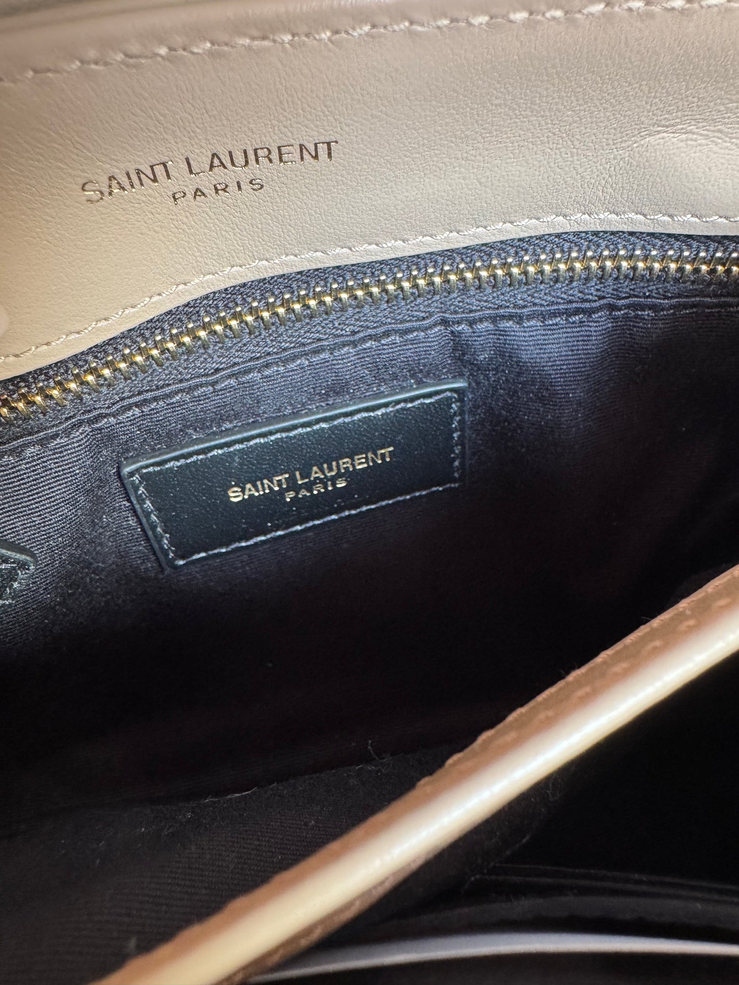 Saint Laurent (YSL) Toy Lou Lou - Dark Beige