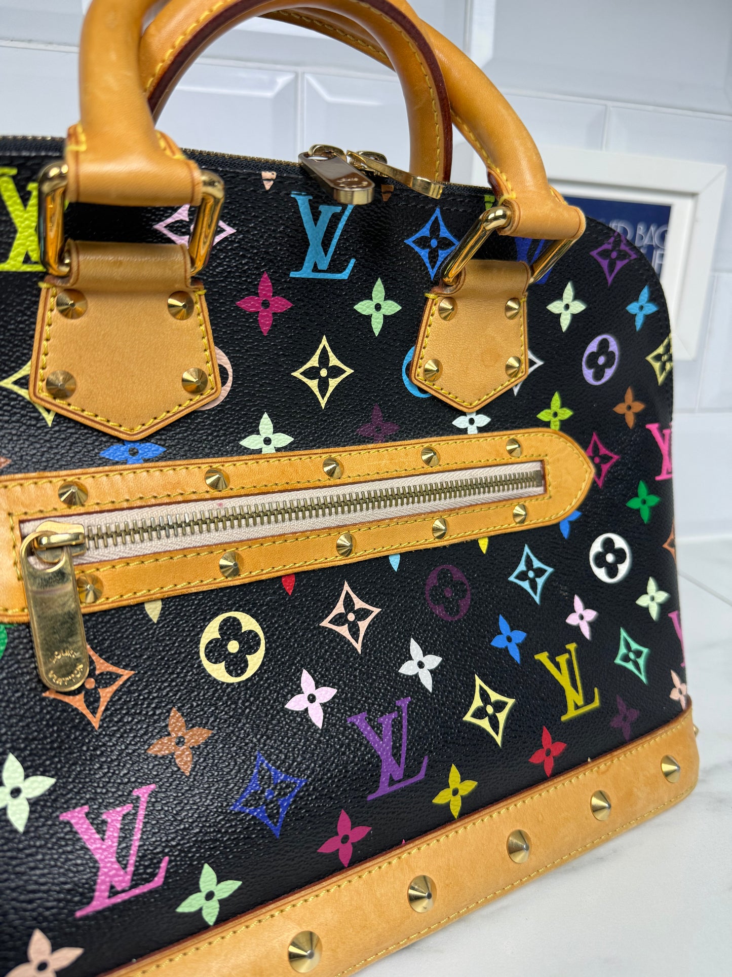 Louis Vuitton Noir Multicolore Alma PM