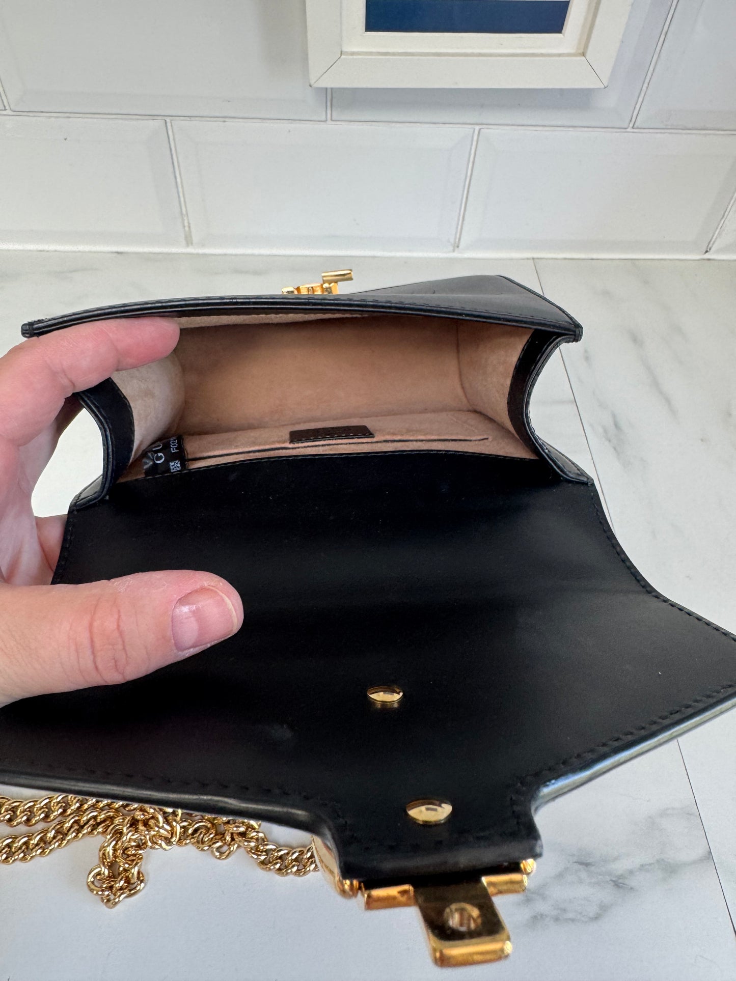 Gucci Mini Sylvia Shoulder bag - Black, Green, Red and Gold