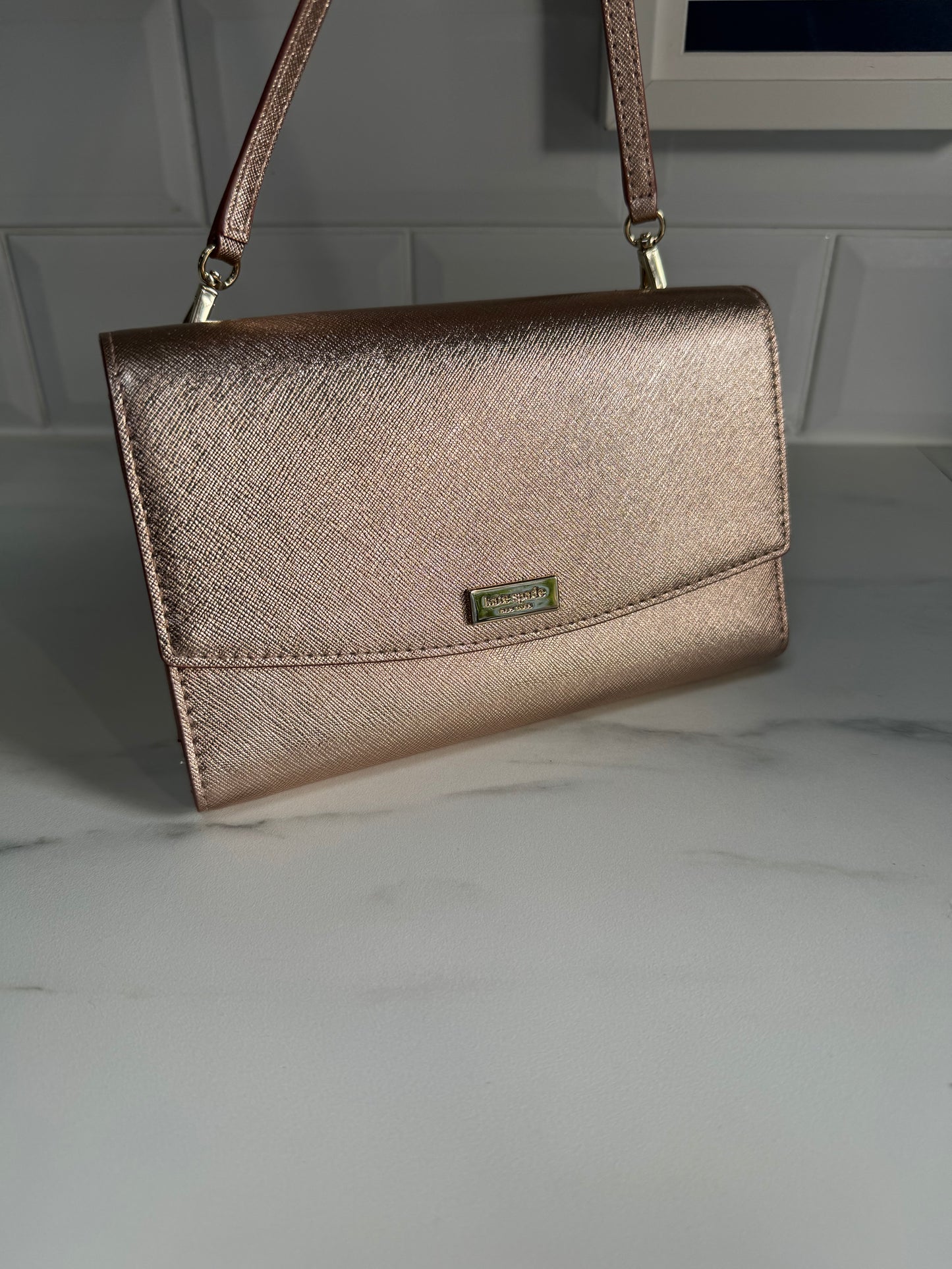 Kate Spade WOC - Metallic Rose Gold