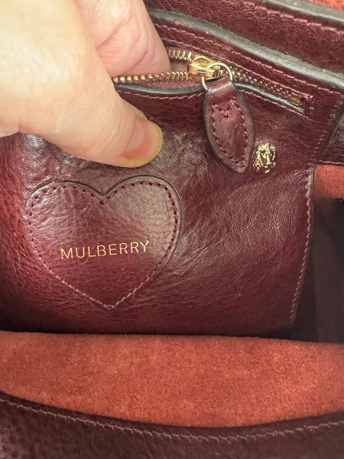 Mulberry “Limited Edition” Mini Cara Delevigne Backpack - Oxblood NVT