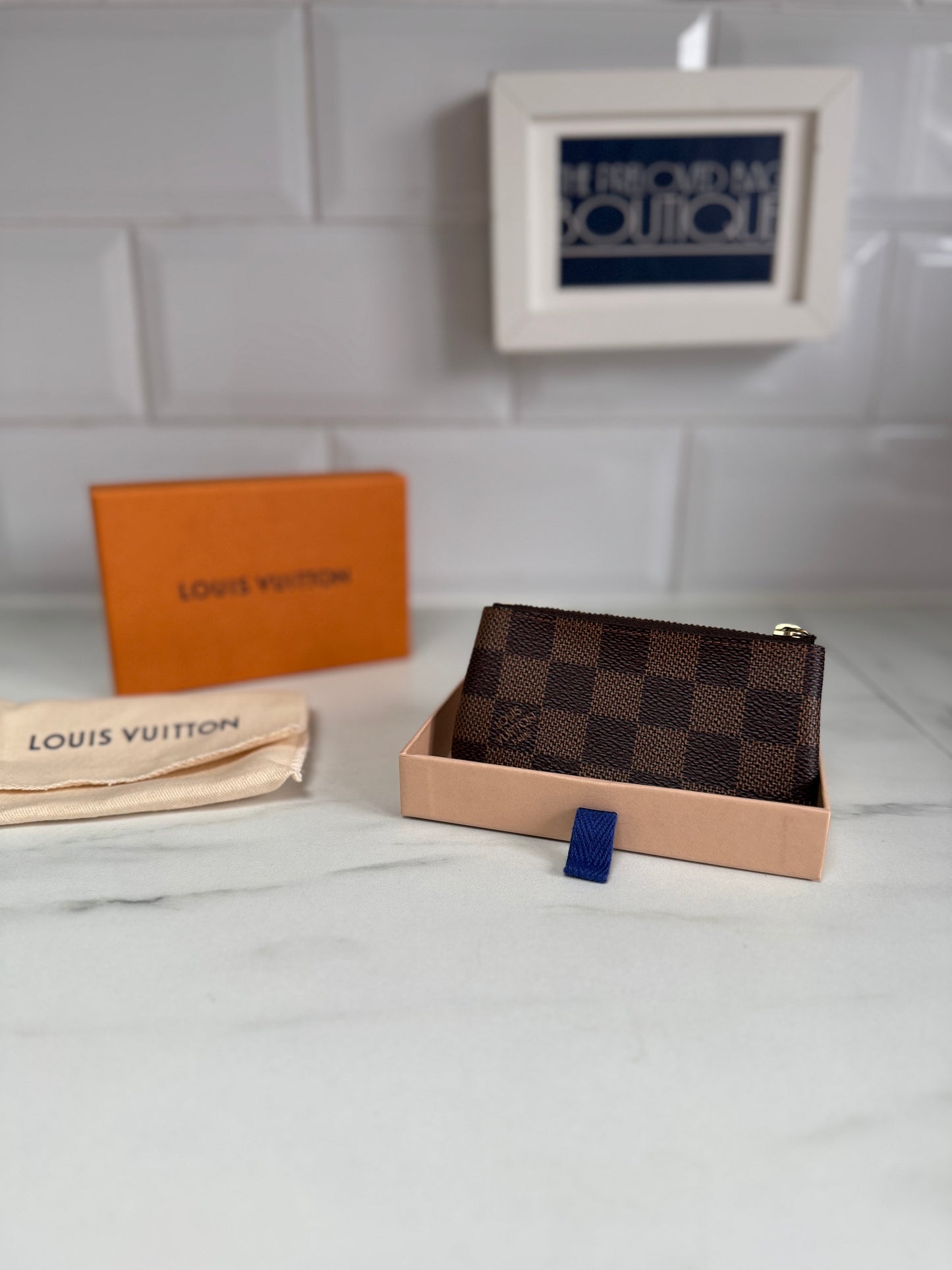 Louis Vuitton Key Pouch - Damier Ebene Brown