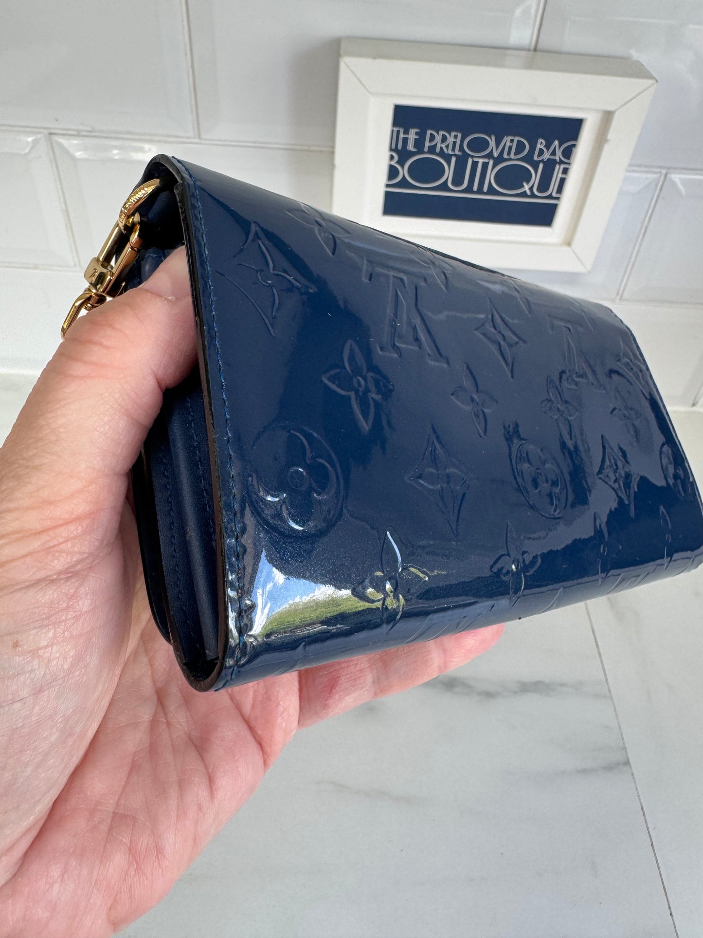Louis Vuitton Monogram Vernis Chaine Wallet - Grand Bleu