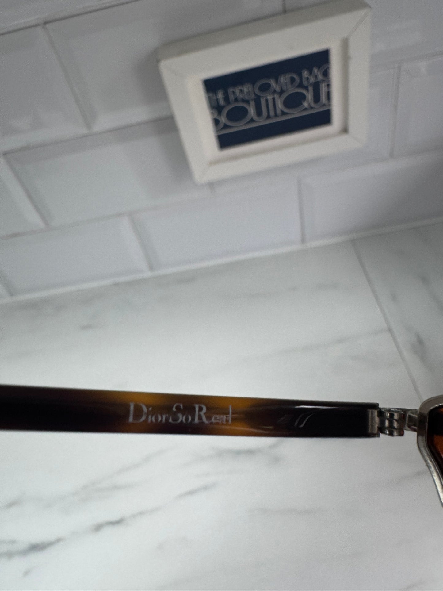 Dior So Real Brow Bar sunglasses - Tortoiseshell & Silver