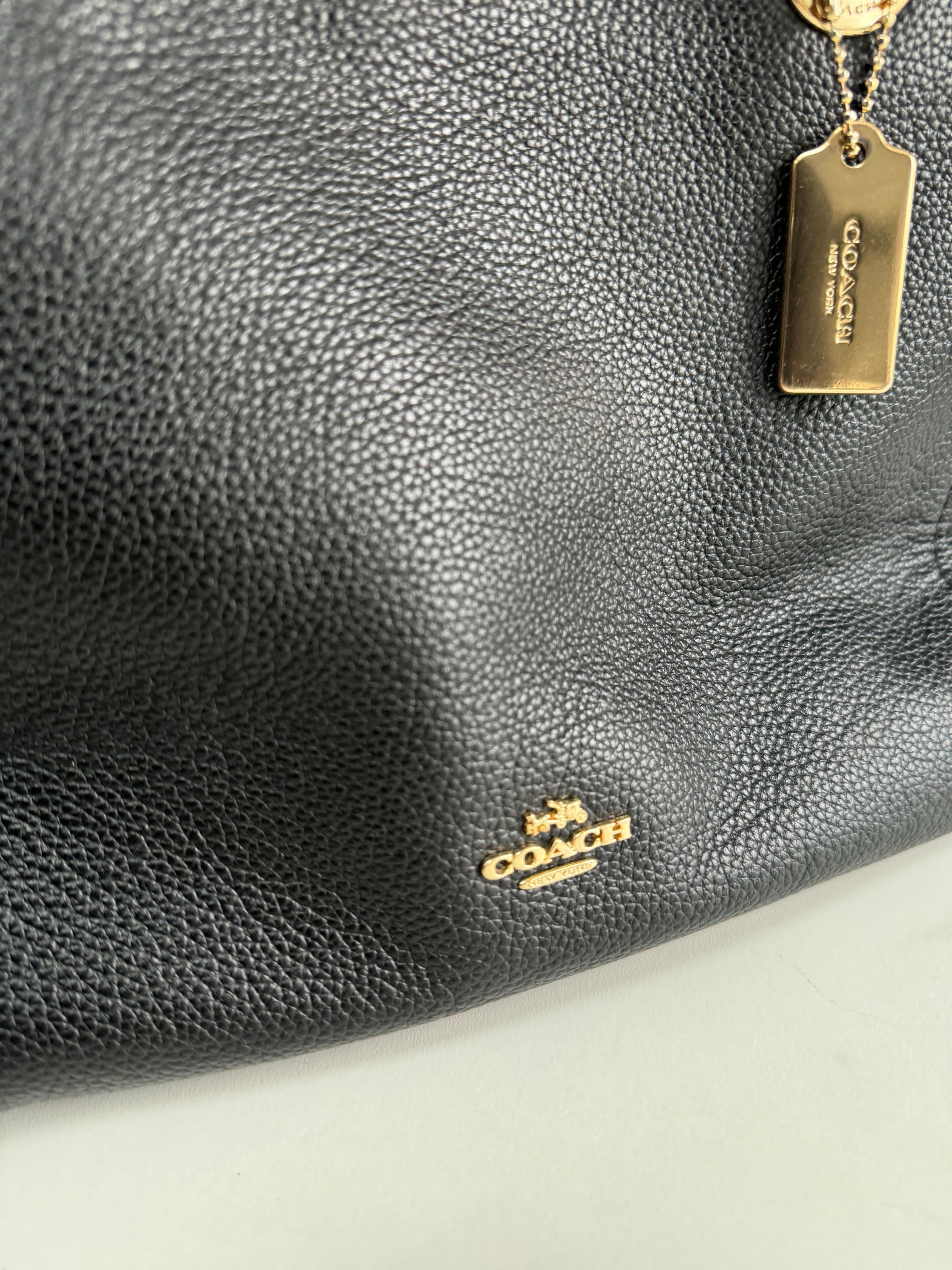 Coach polished pebble hot sale leather clarkson hobo