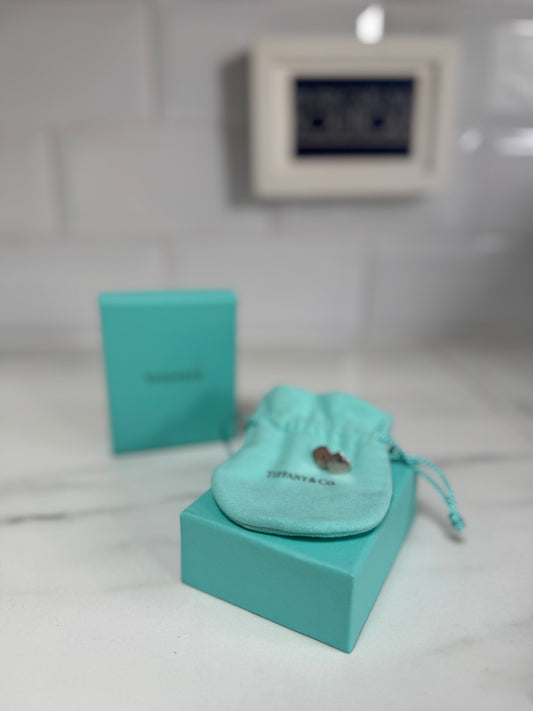 Tiffany & Co “Return to Tiffany” Heart Stud Earrings - Silver