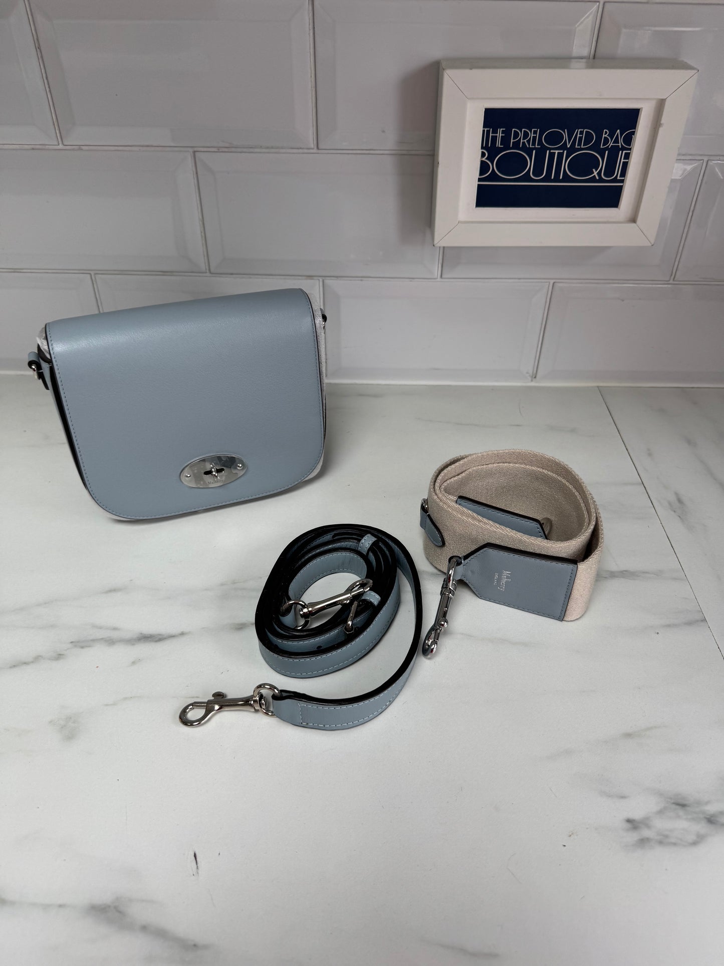 Mulberry Darley Satchel - Cloud