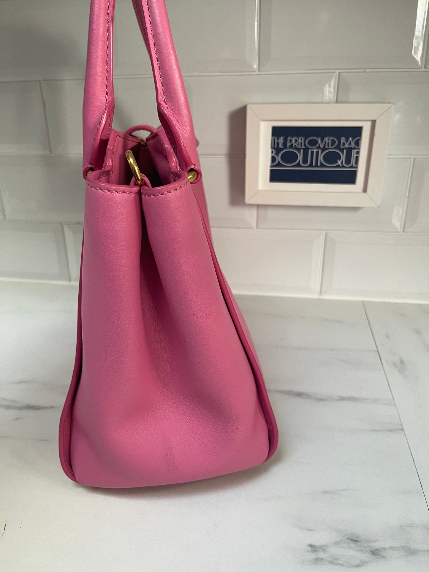 Burberry Medium Buckle Tote - Pink