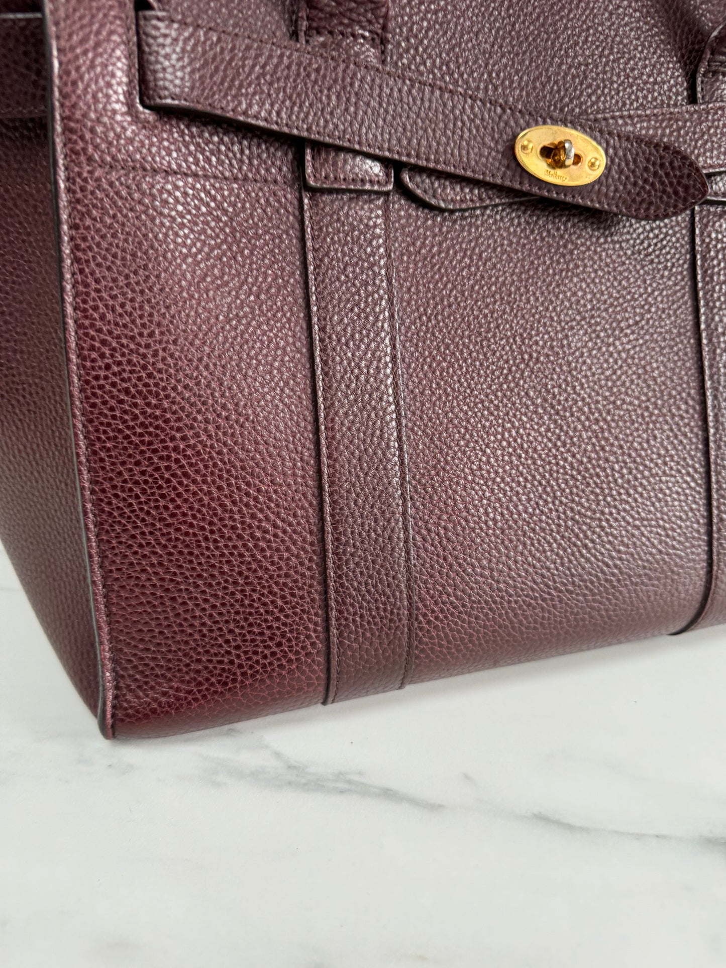 Mulberry Large Zipped Bayswater - Oxblood