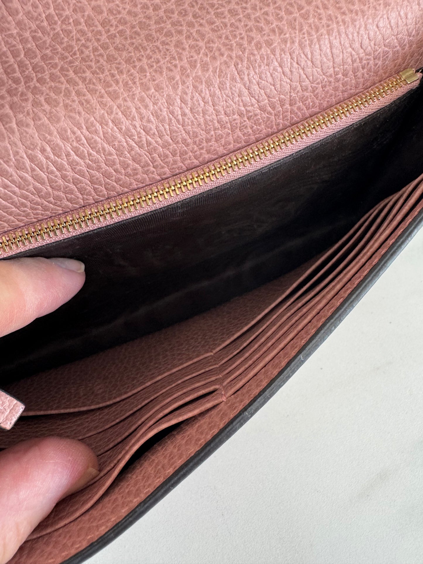Gucci Dollar Medium Betty Chain Wallet - Pink