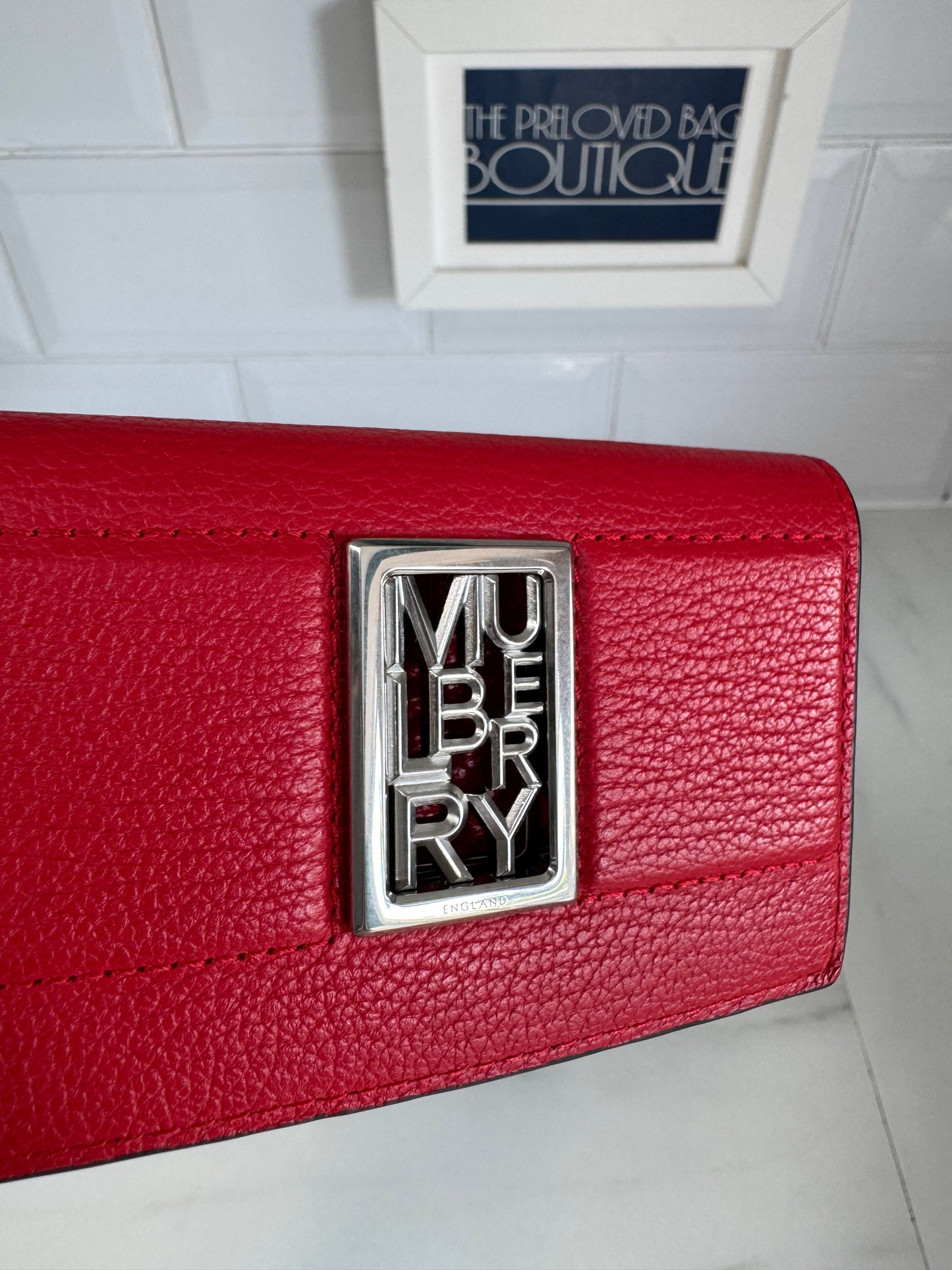Mulberry Sadie Card Wallet - Lancaster Red