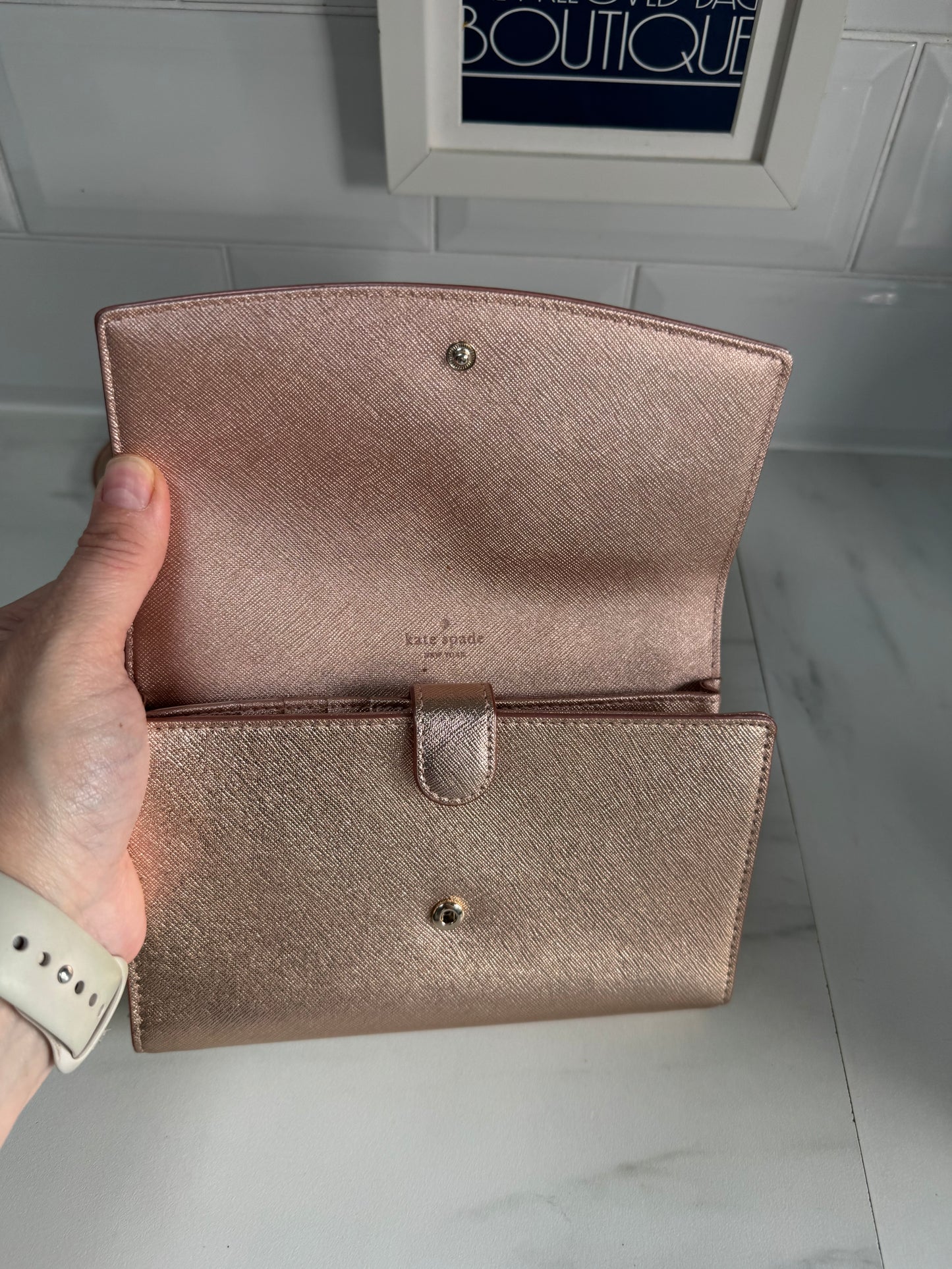 Kate Spade WOC - Metallic Rose Gold