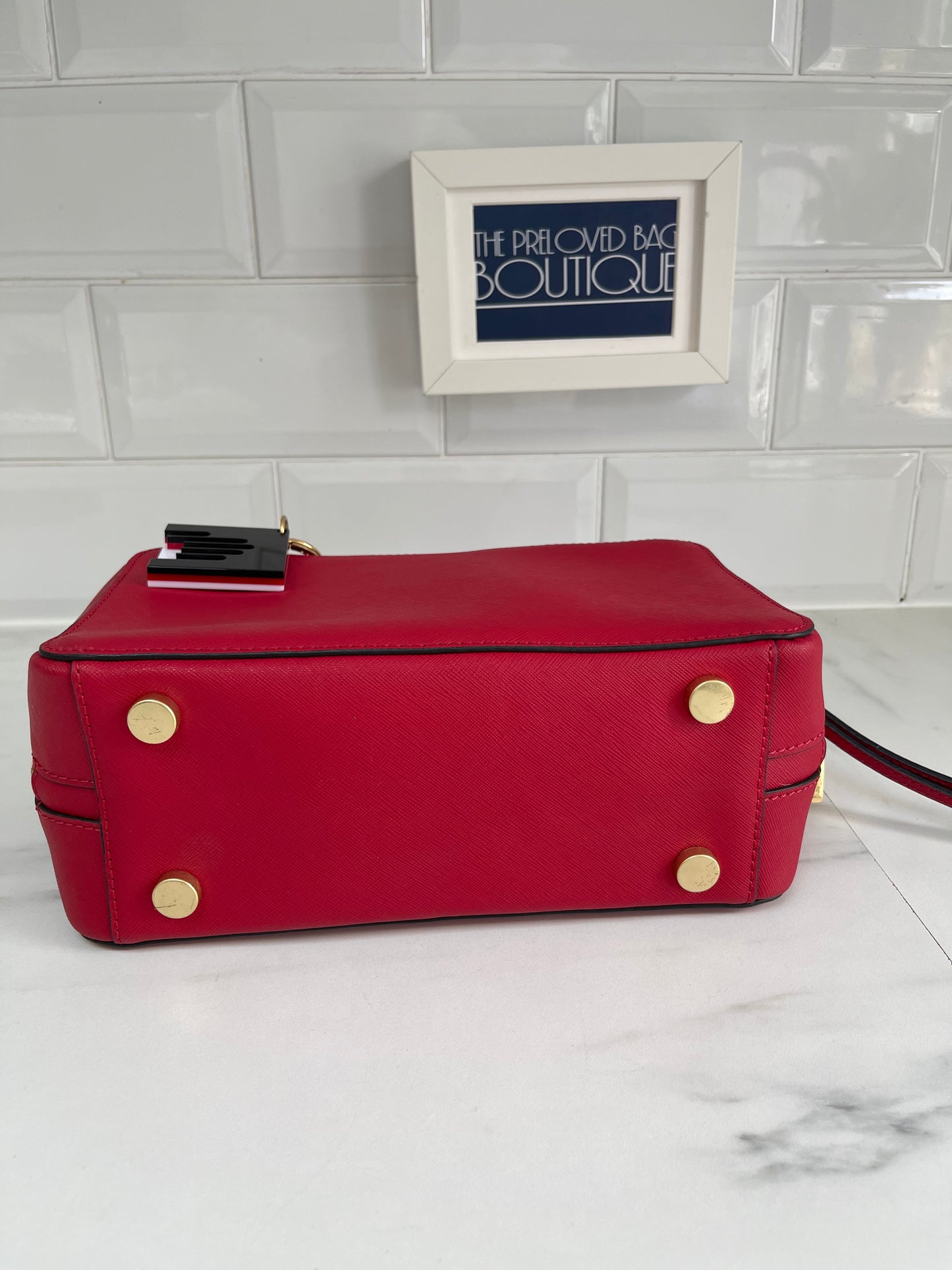 Lulu Guinness Top handle boxy bag - Red