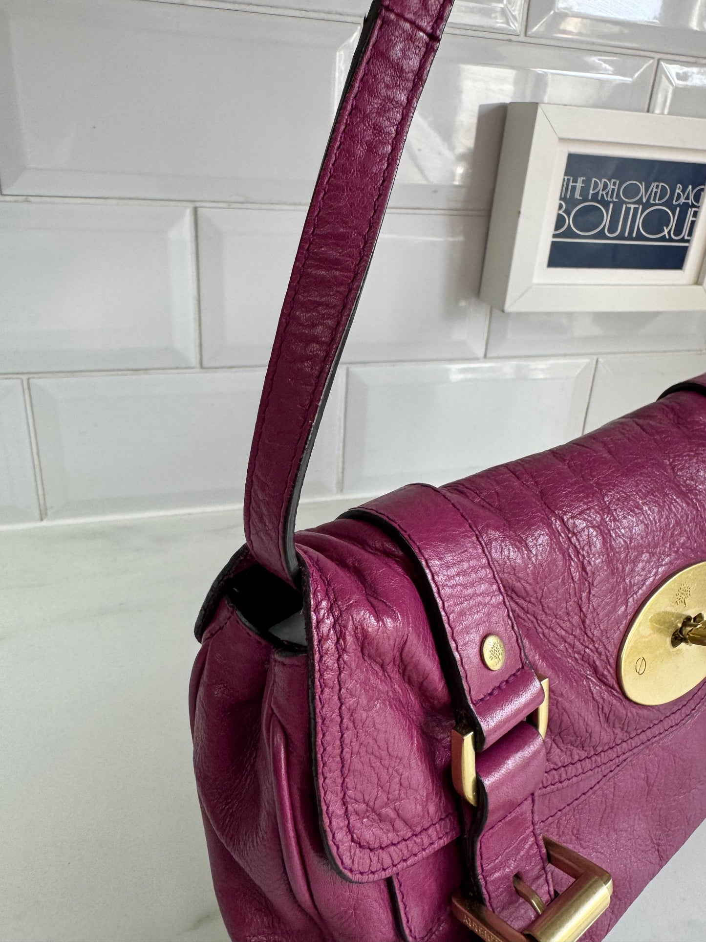 Mulberry Alexa Clutch - Plum