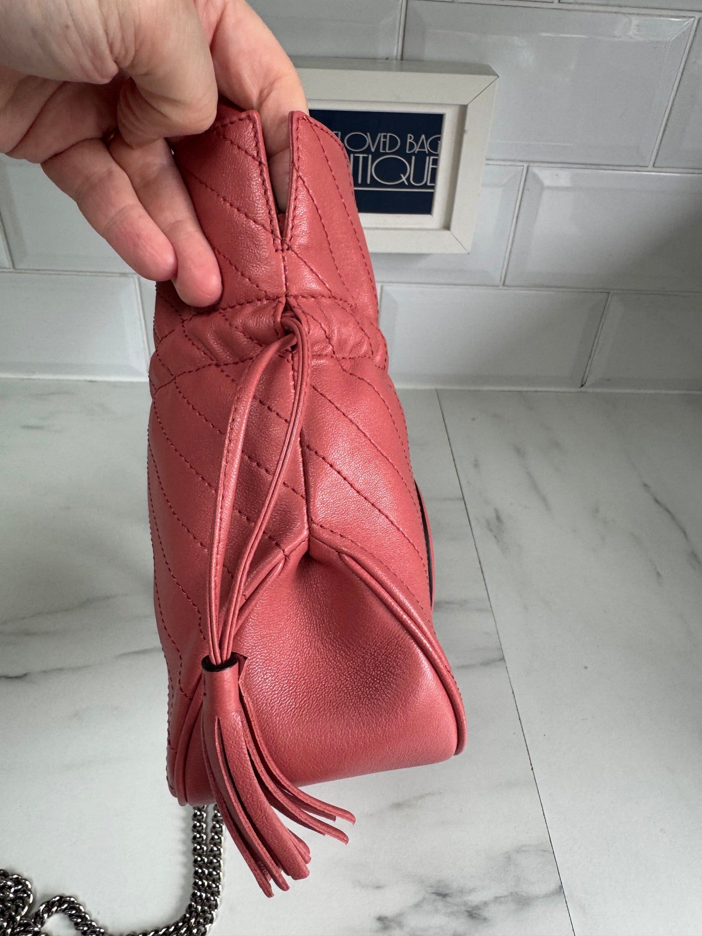 Gucci Blondie Mini Bucket Bag - Coral Pink