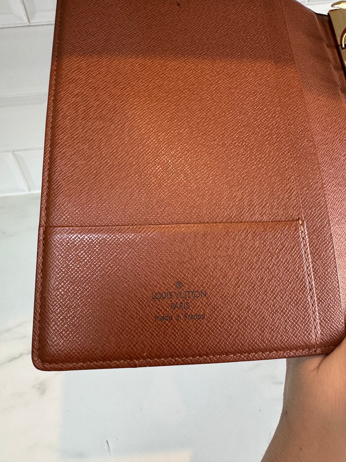 Louis Vuitton Large Ring Agenda Cover - Monogram Brown