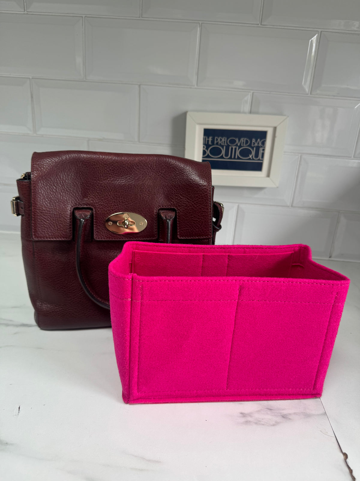 Mulberry “Limited Edition” Mini Cara Delevigne Backpack - Oxblood NVT