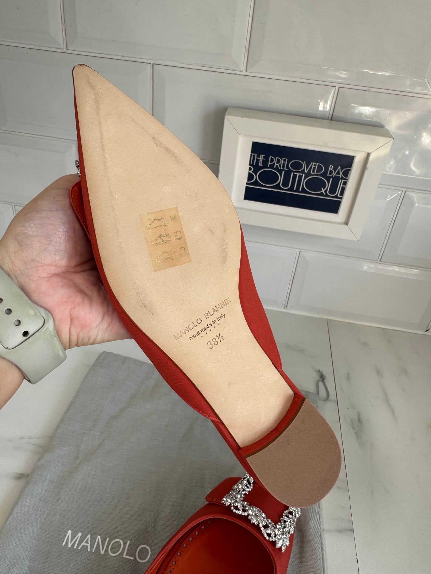 Manolo Blahnik Hangisimuflat - Orange