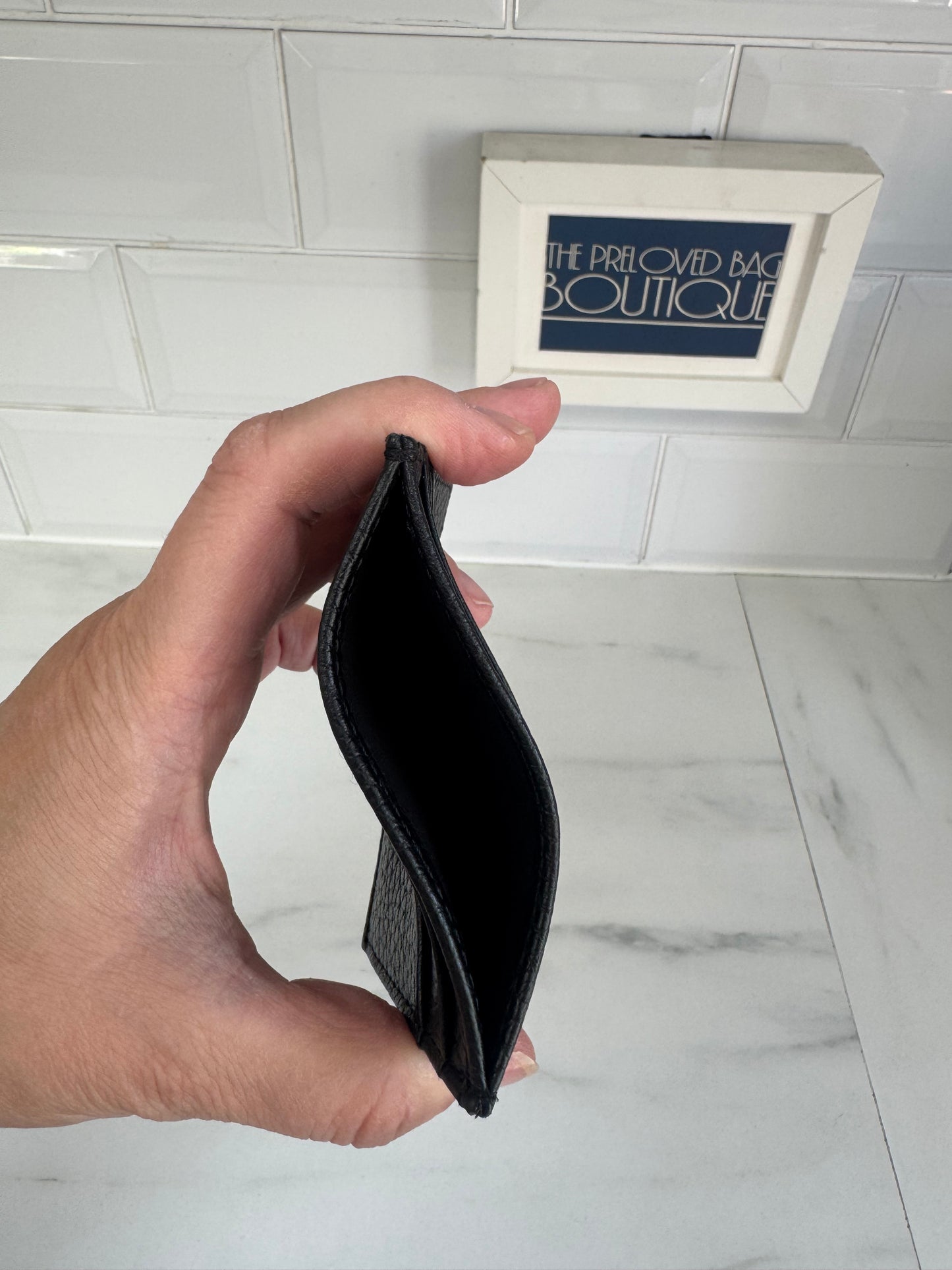 Aspinal of London Zip top clutch & Card Holder - Black