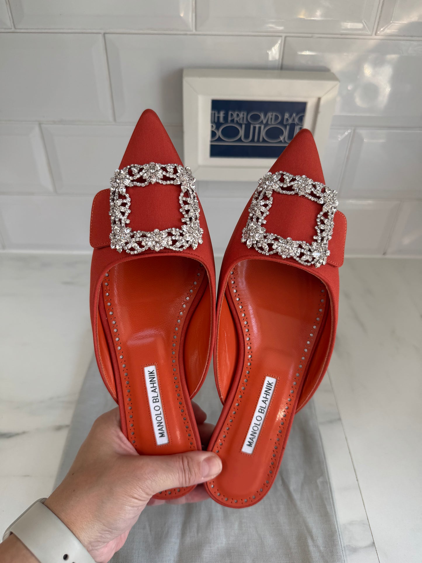 Manolo Blahnik Hangisimuflat - Orange