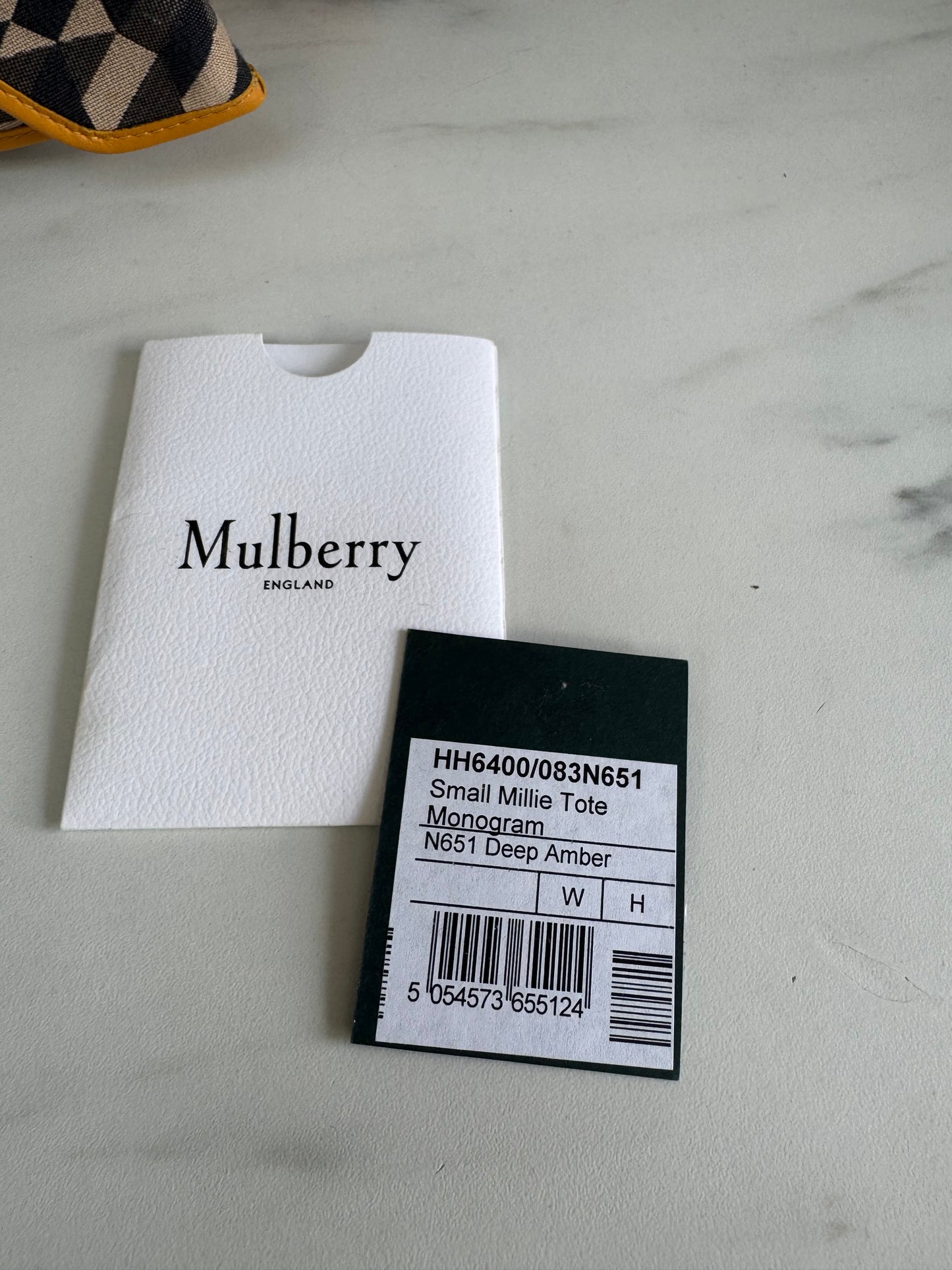 Mulberry Small Millie Tote - Deep Amber & Monogram
